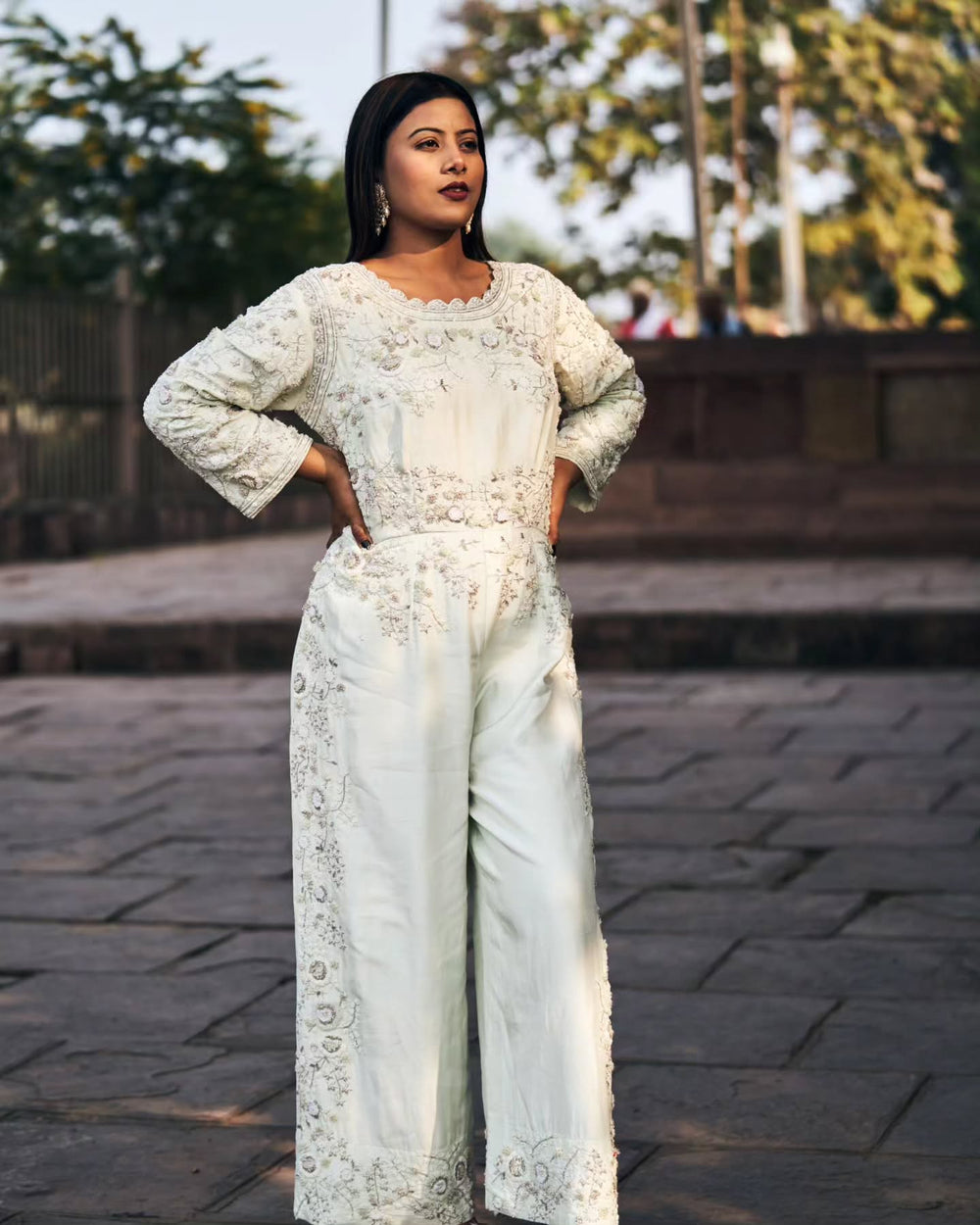 Green shade jumpsuit
