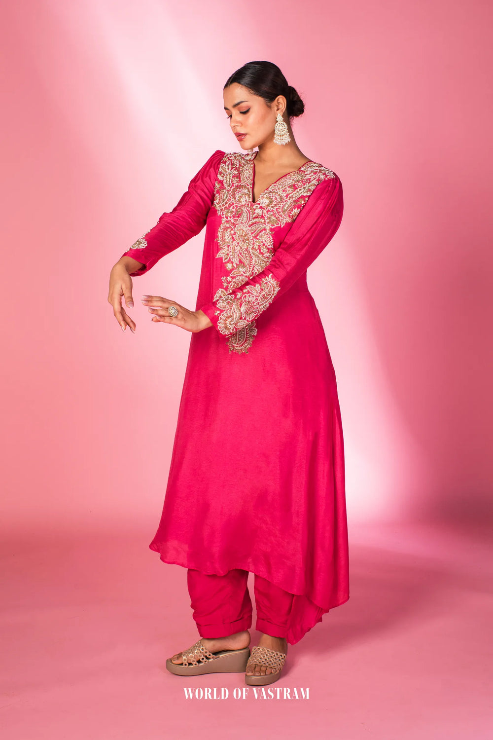 Hand Embroidered Kurta Set