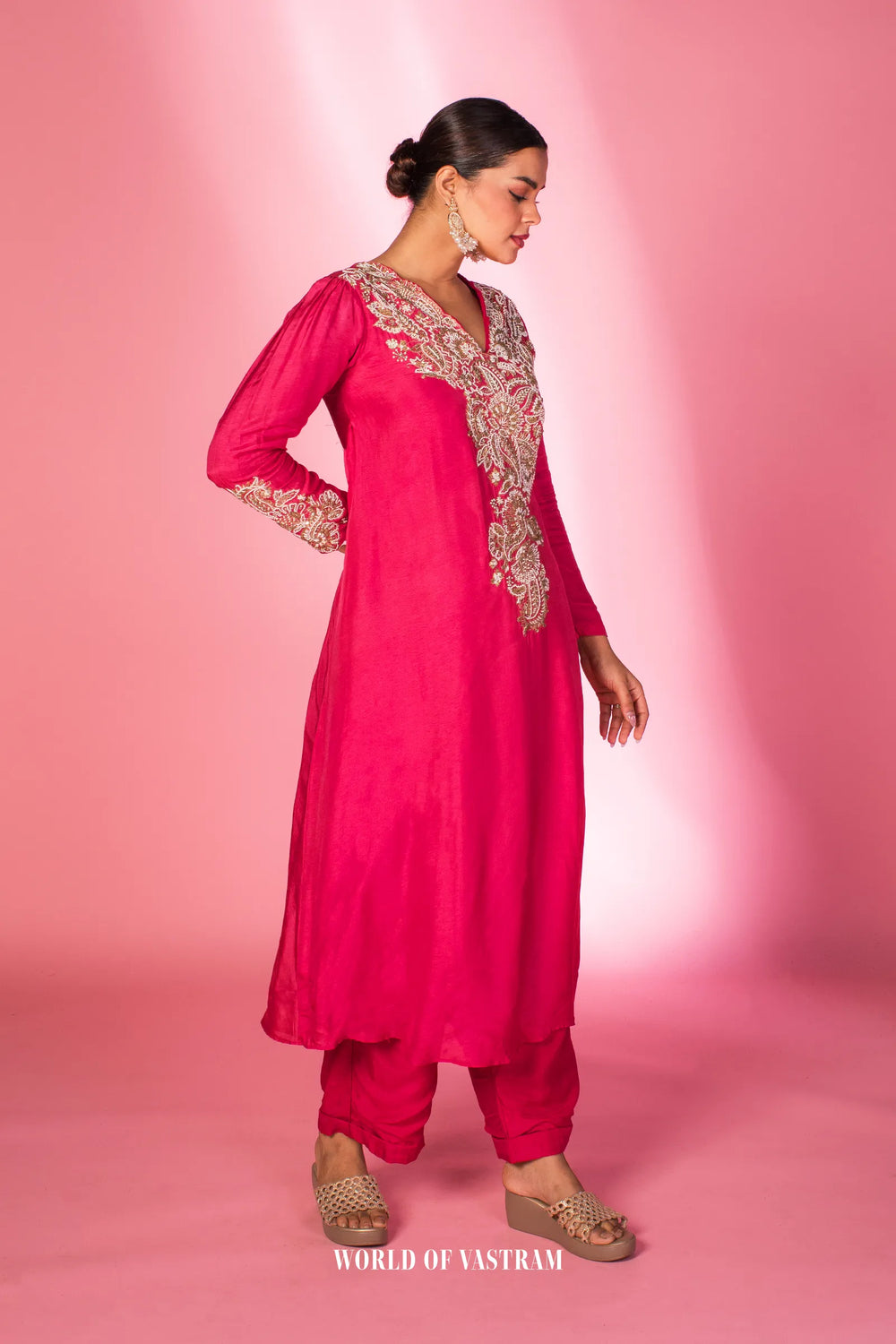 Hand Embroidered Kurta Set