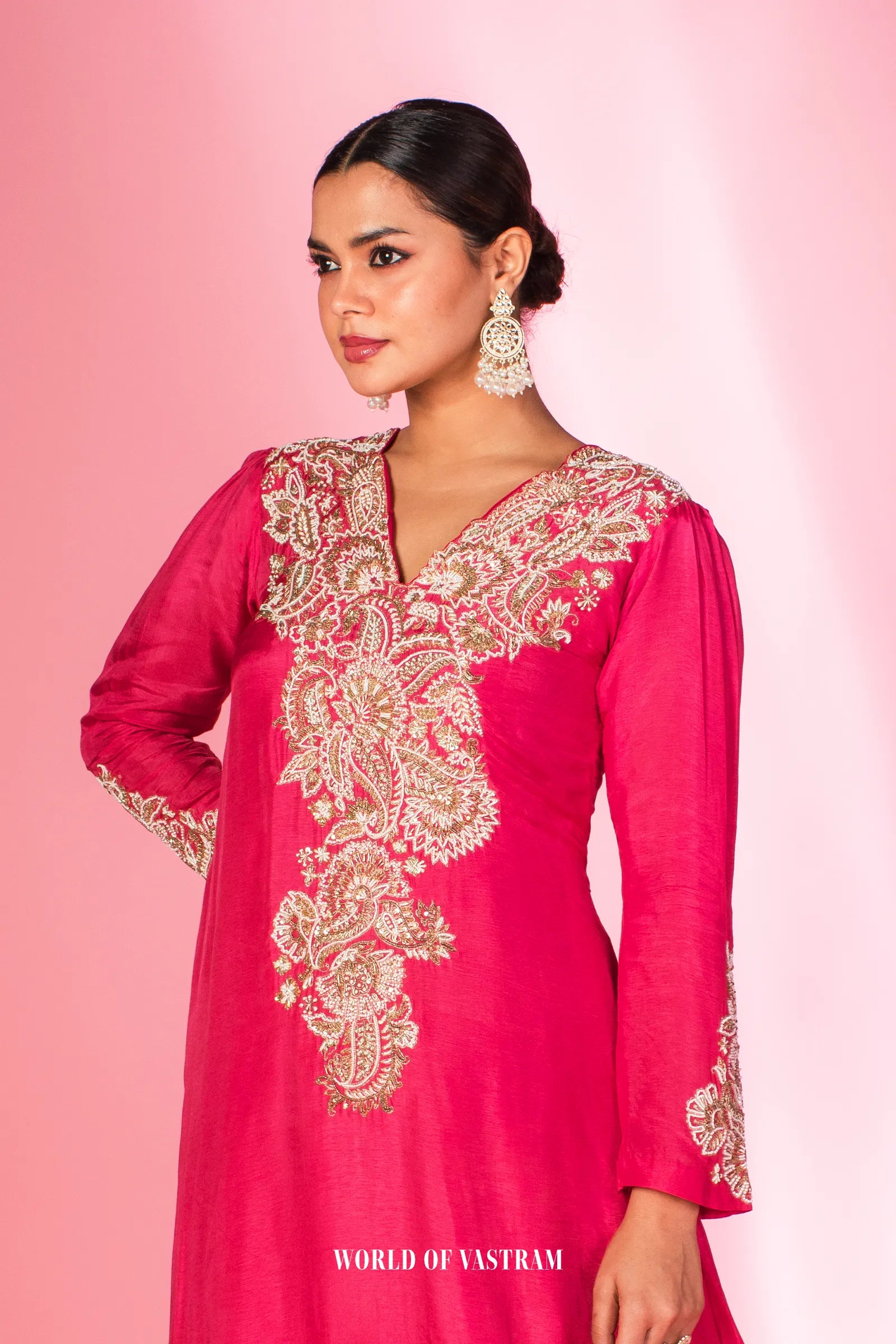 Hand Embroidered Kurta Set