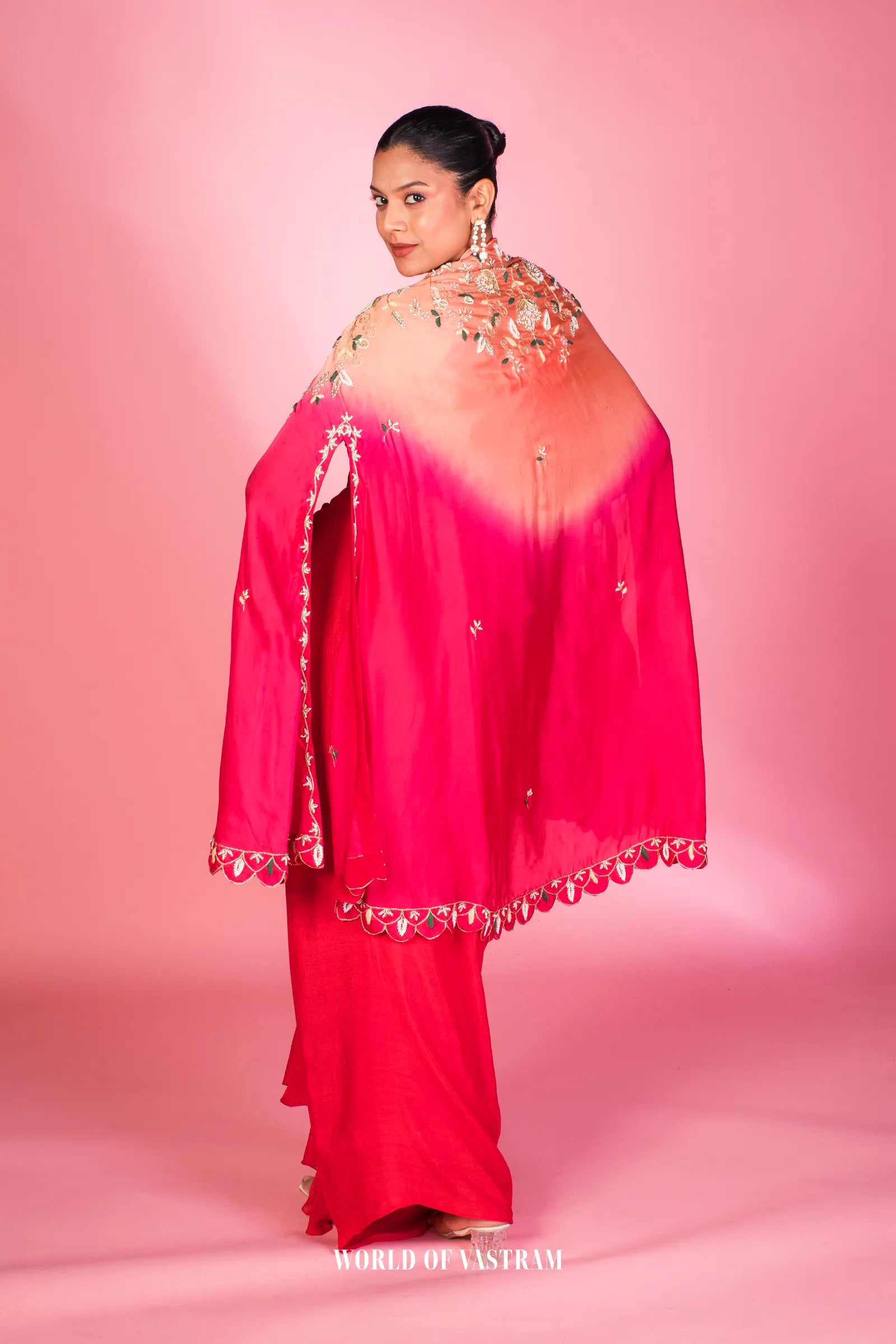 Rang Rani Drape Skirt & Cape Set