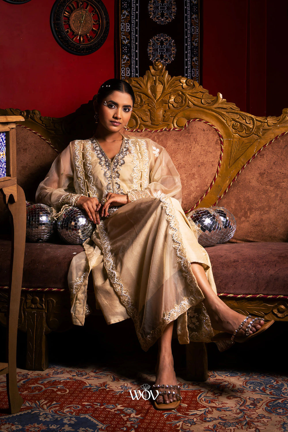 Champagne-beige Kurta Set