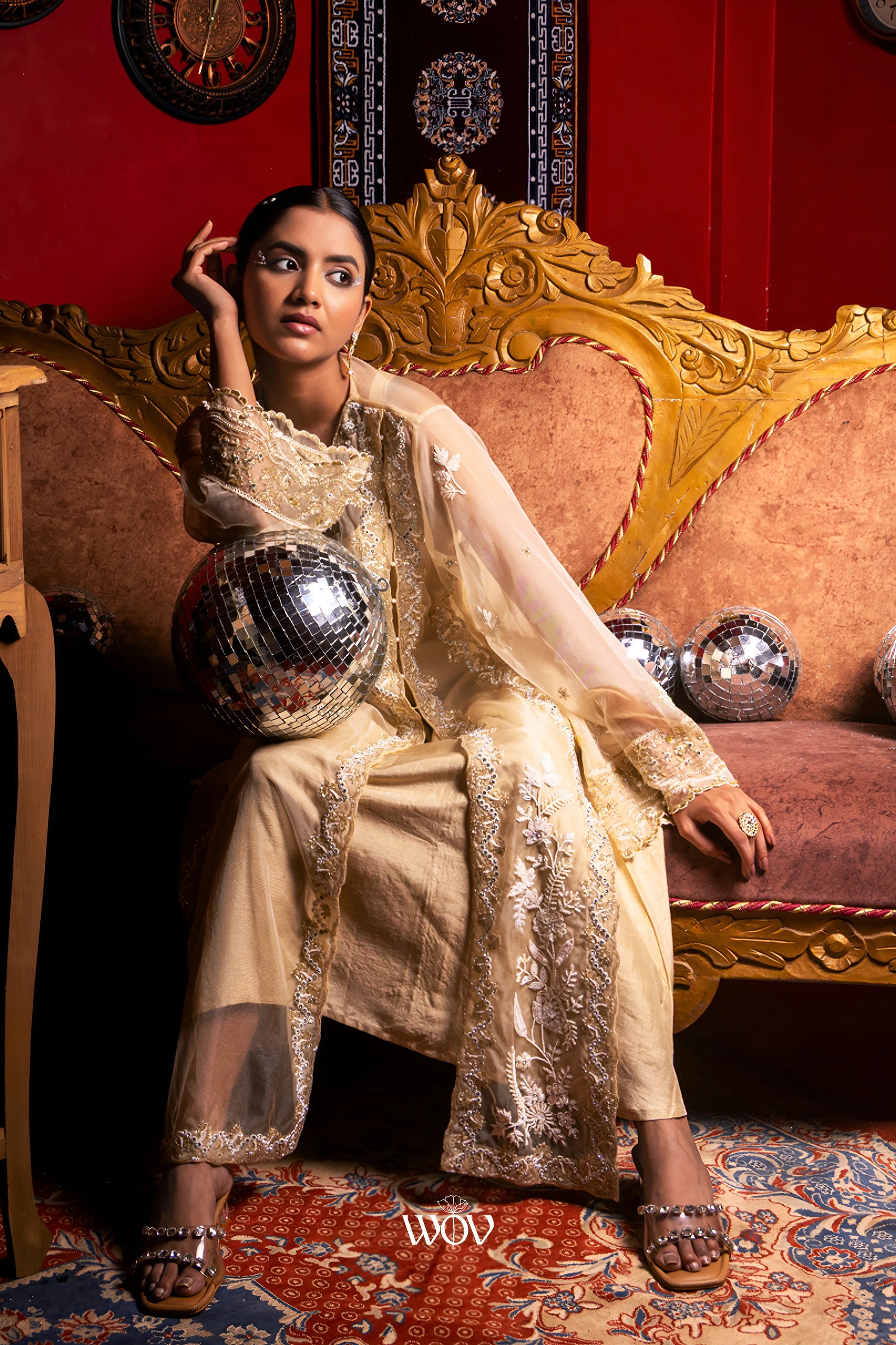 Champagne-beige Kurta Set