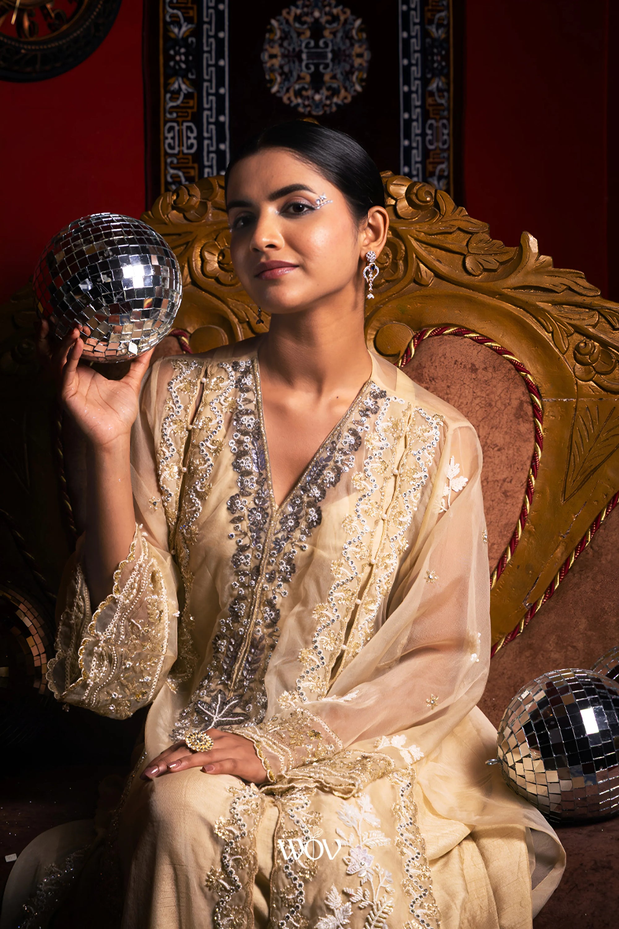 Champagne-beige Kurta Set
