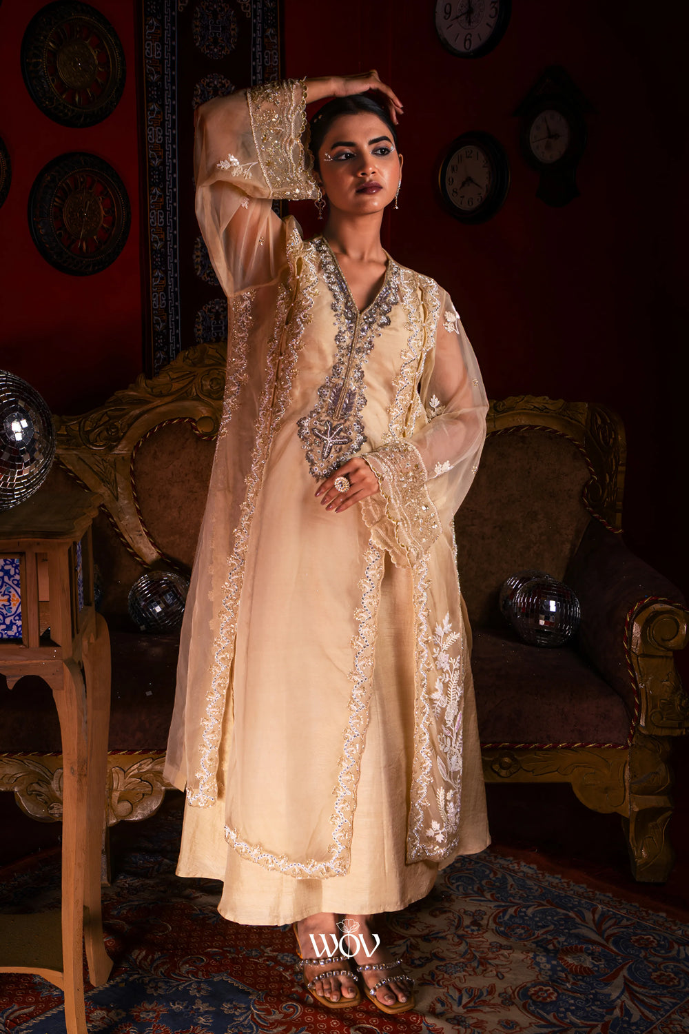 Champagne-beige Kurta Set