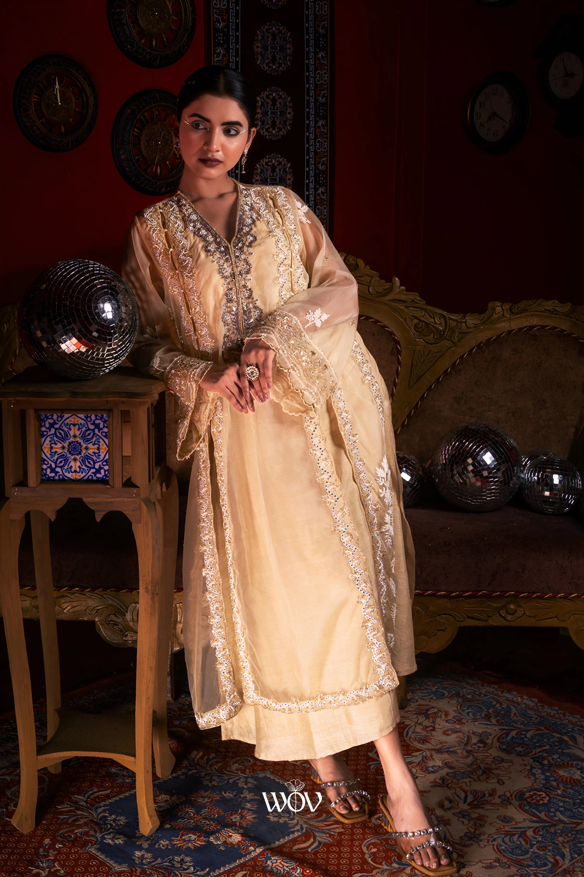 Champagne-beige Kurta Set