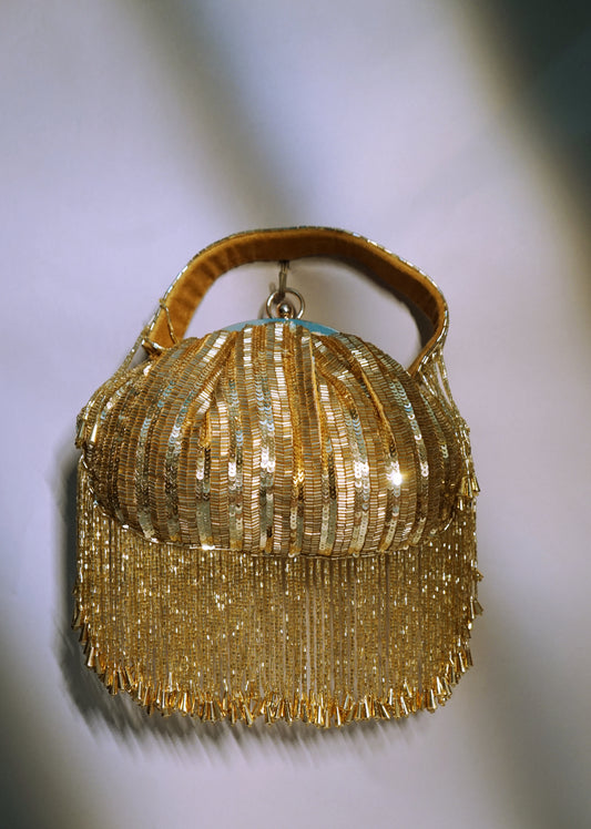 Golden sequin Potli bag