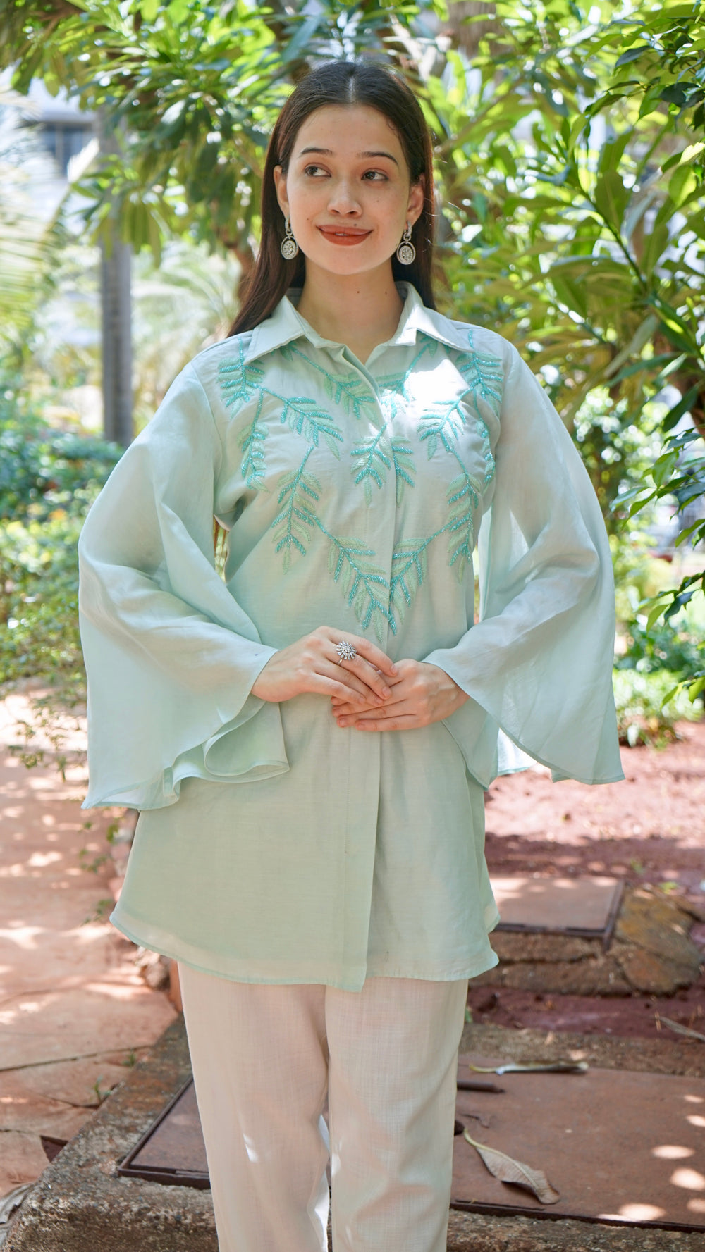 Mint Green light self Work Top