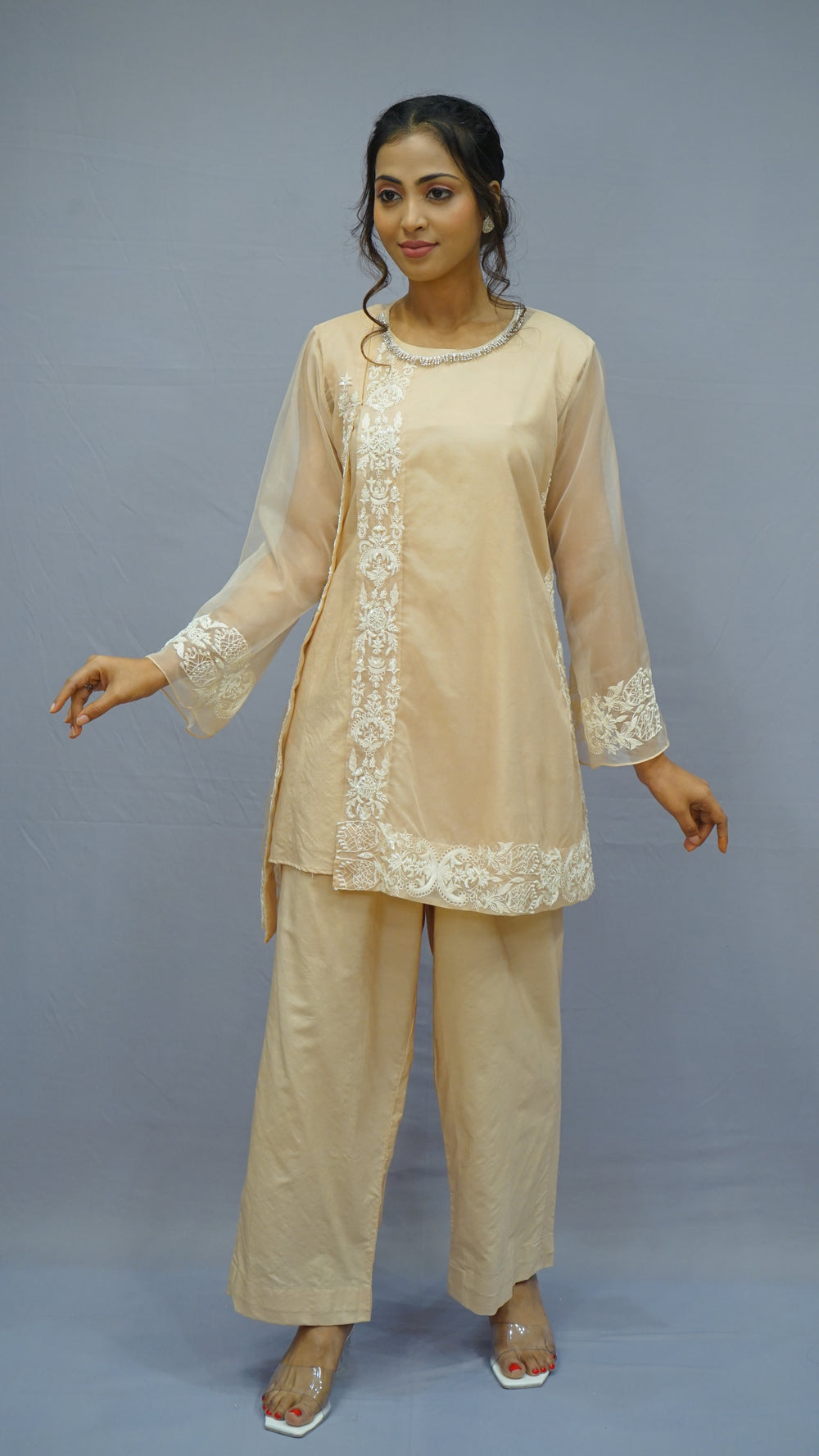 beige co-ord set