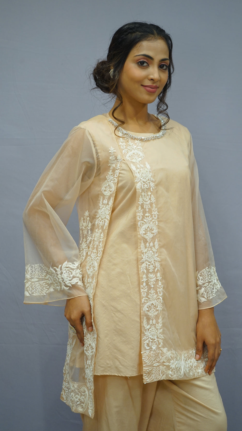 beige co-ord set