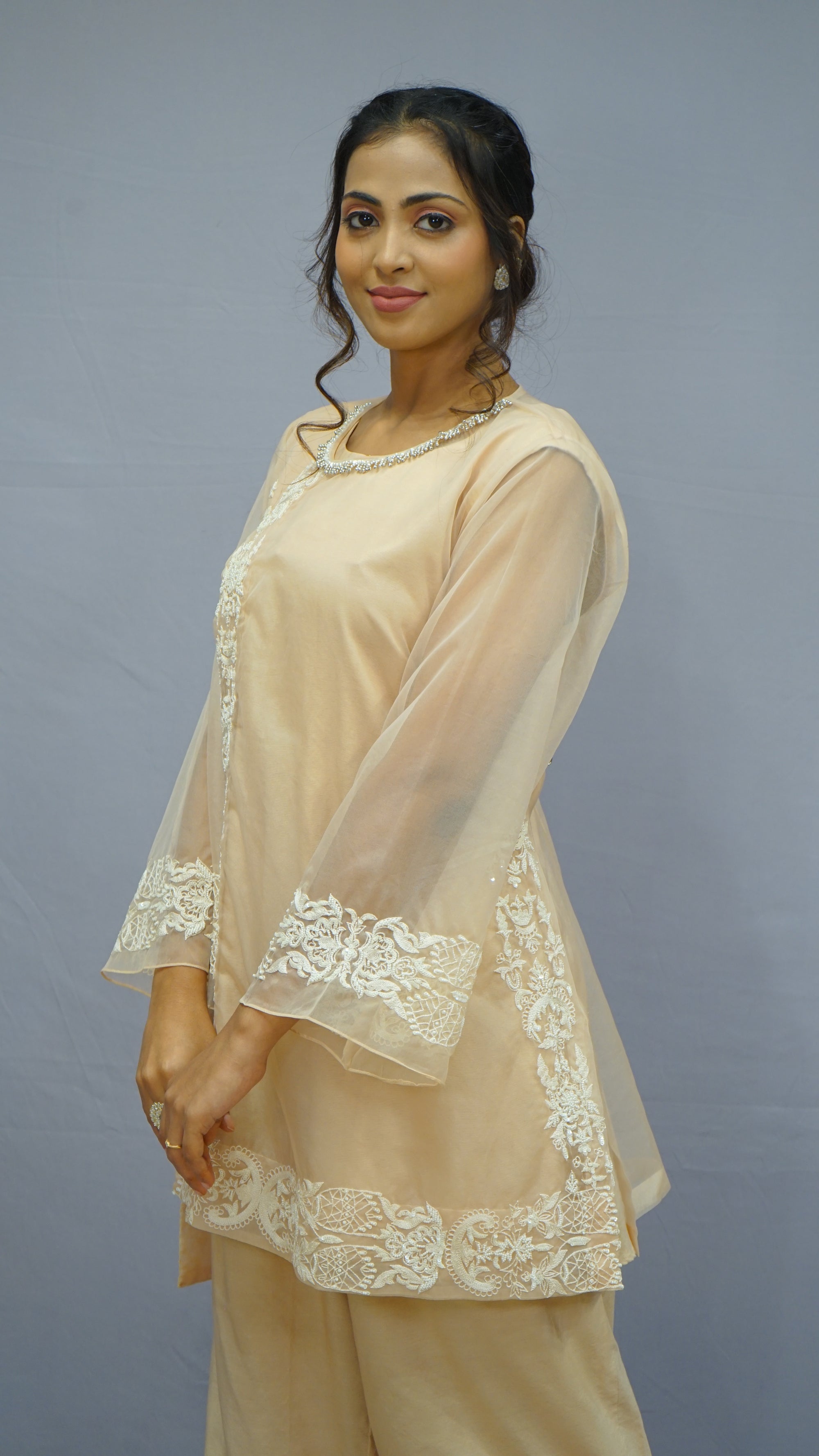 beige co-ord set