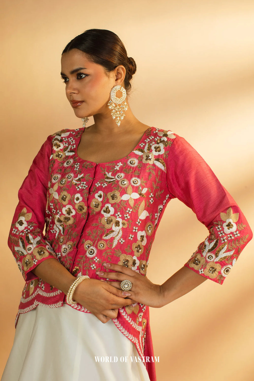Fuchsia pink Trail Cape Set