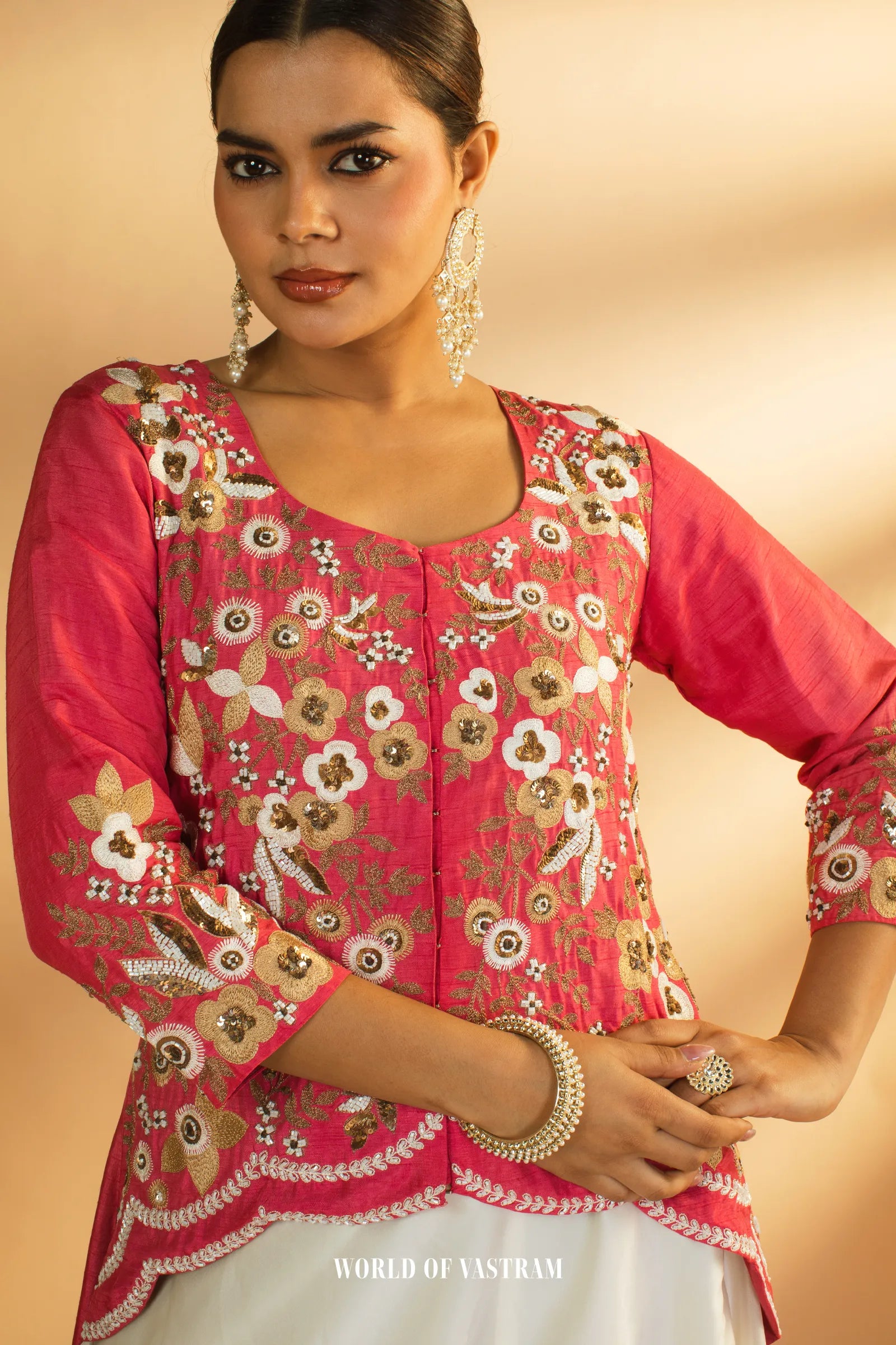 Fuchsia pink Trail Cape Set