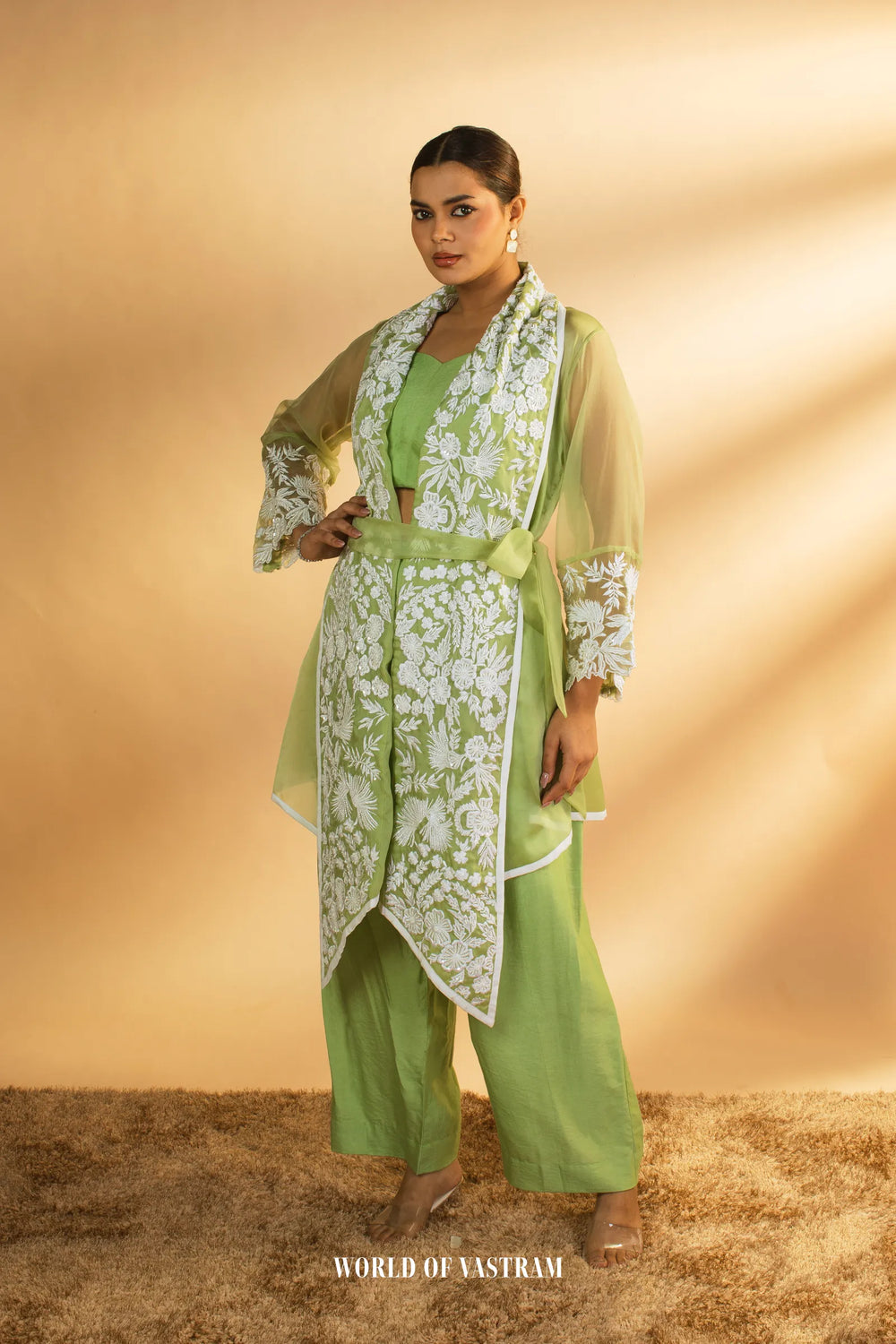 Gulbahar Lime Co-ord Set