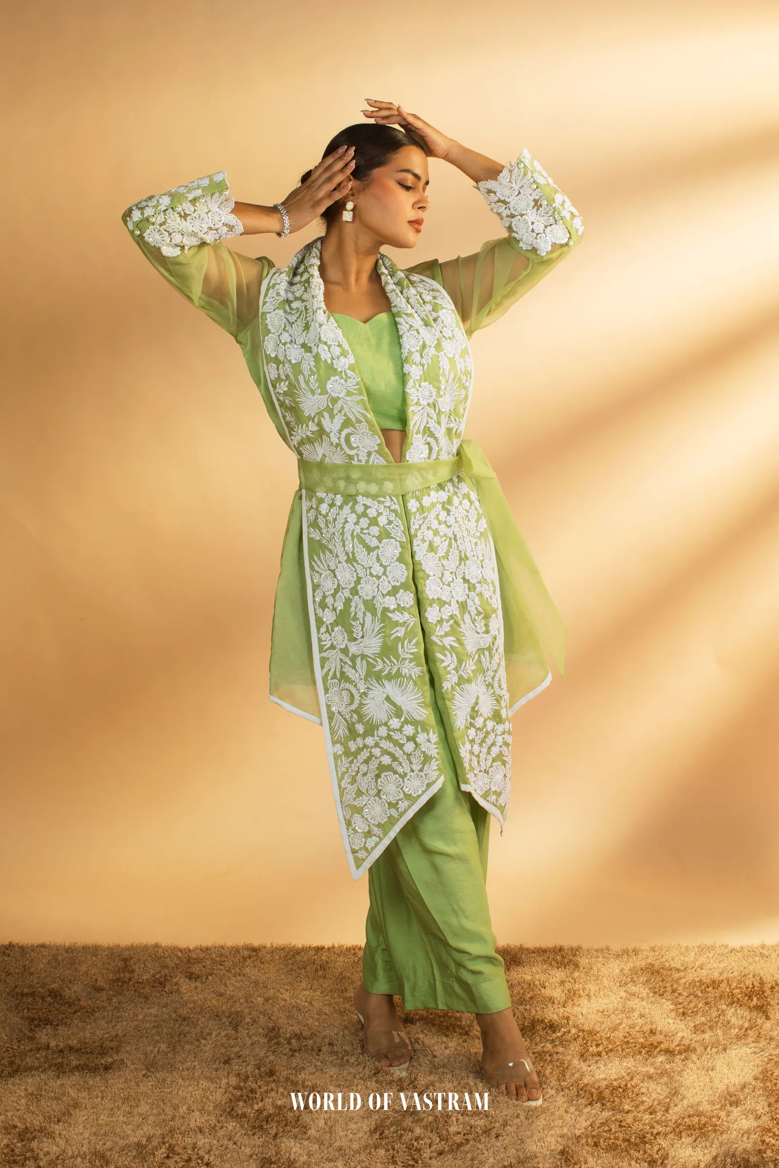 Gulbahar Lime Co-ord Set