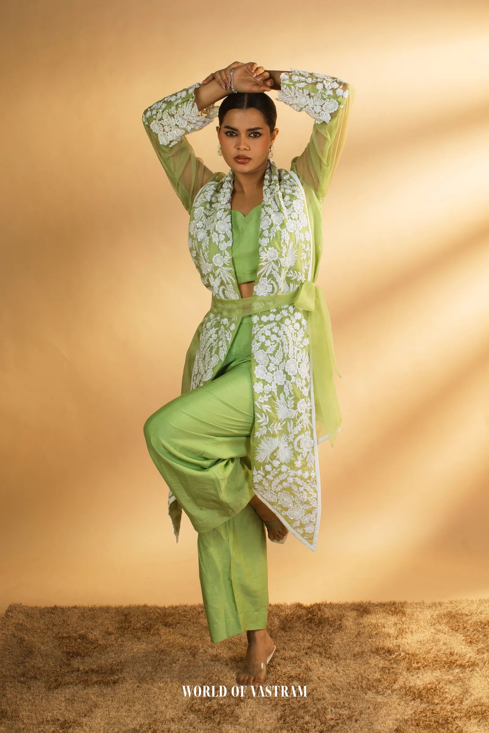 Gulbahar Lime Co-ord Set
