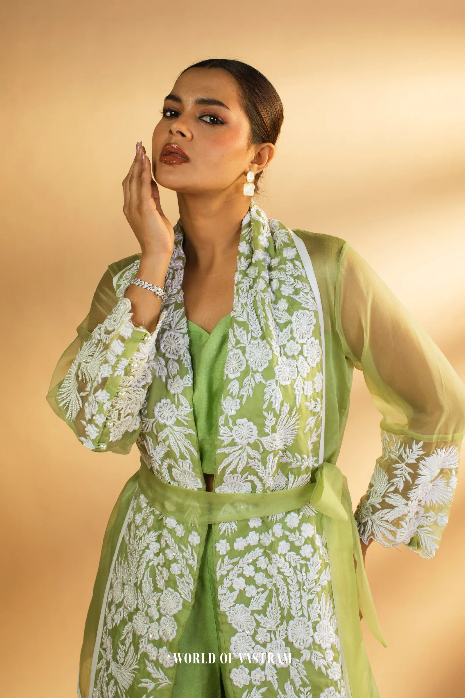 Gulbahar Lime Co-ord Set