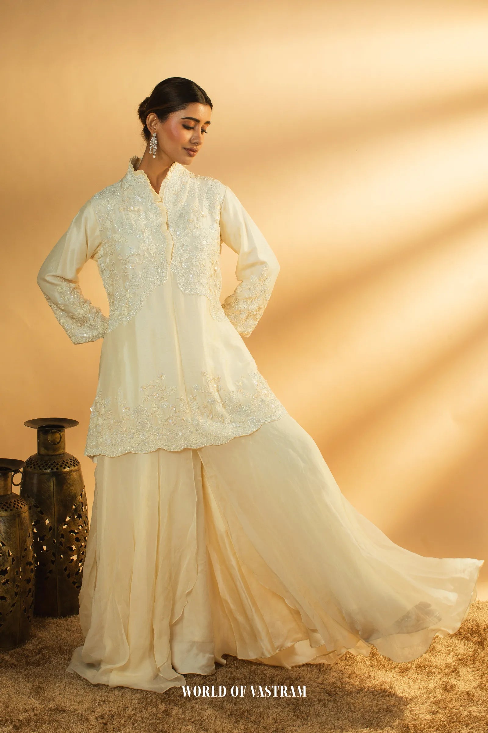 Ivory Palazzo Set