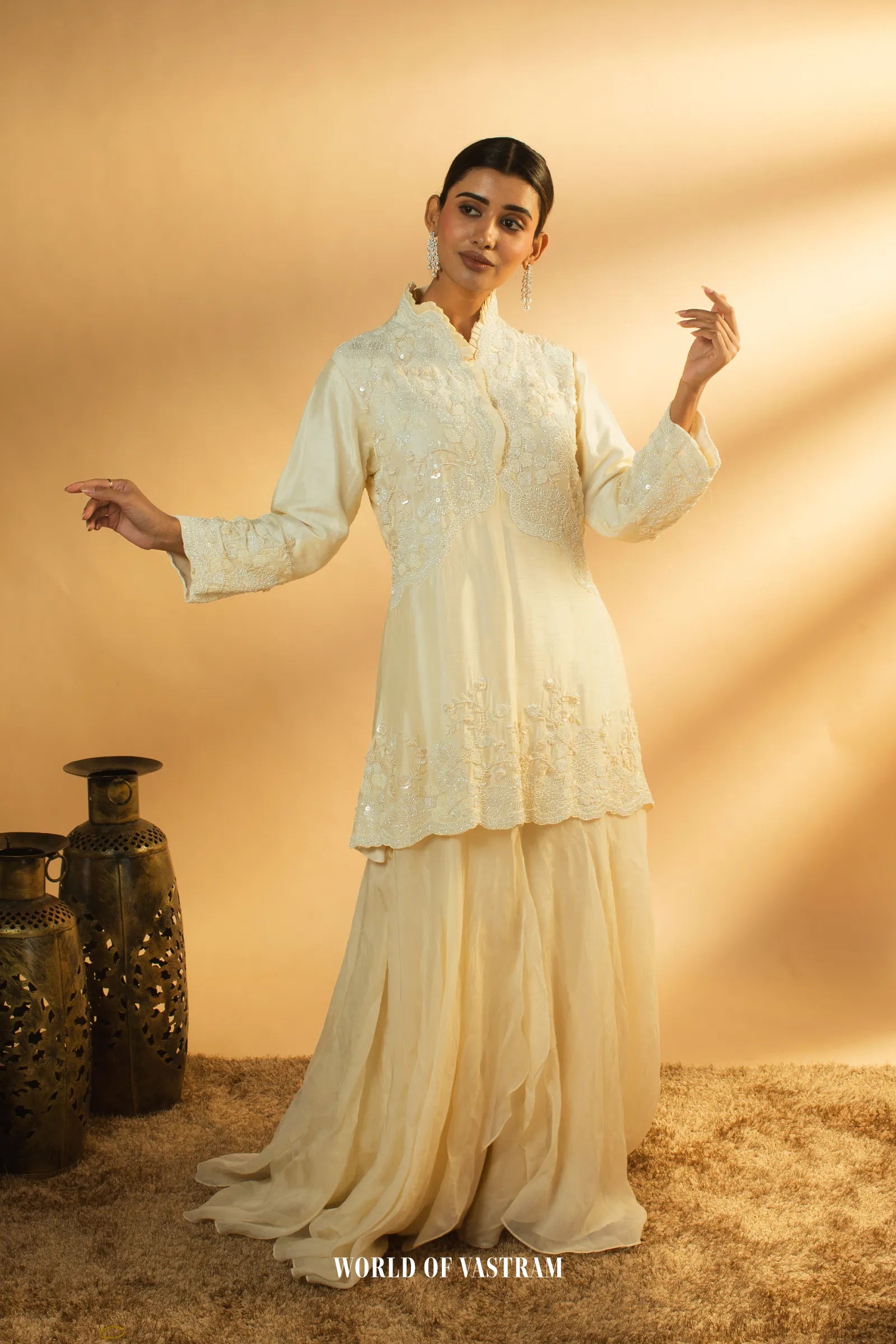 Ivory Palazzo Set