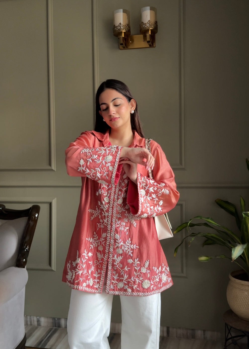 Jannat Khurana Wearing Rust top