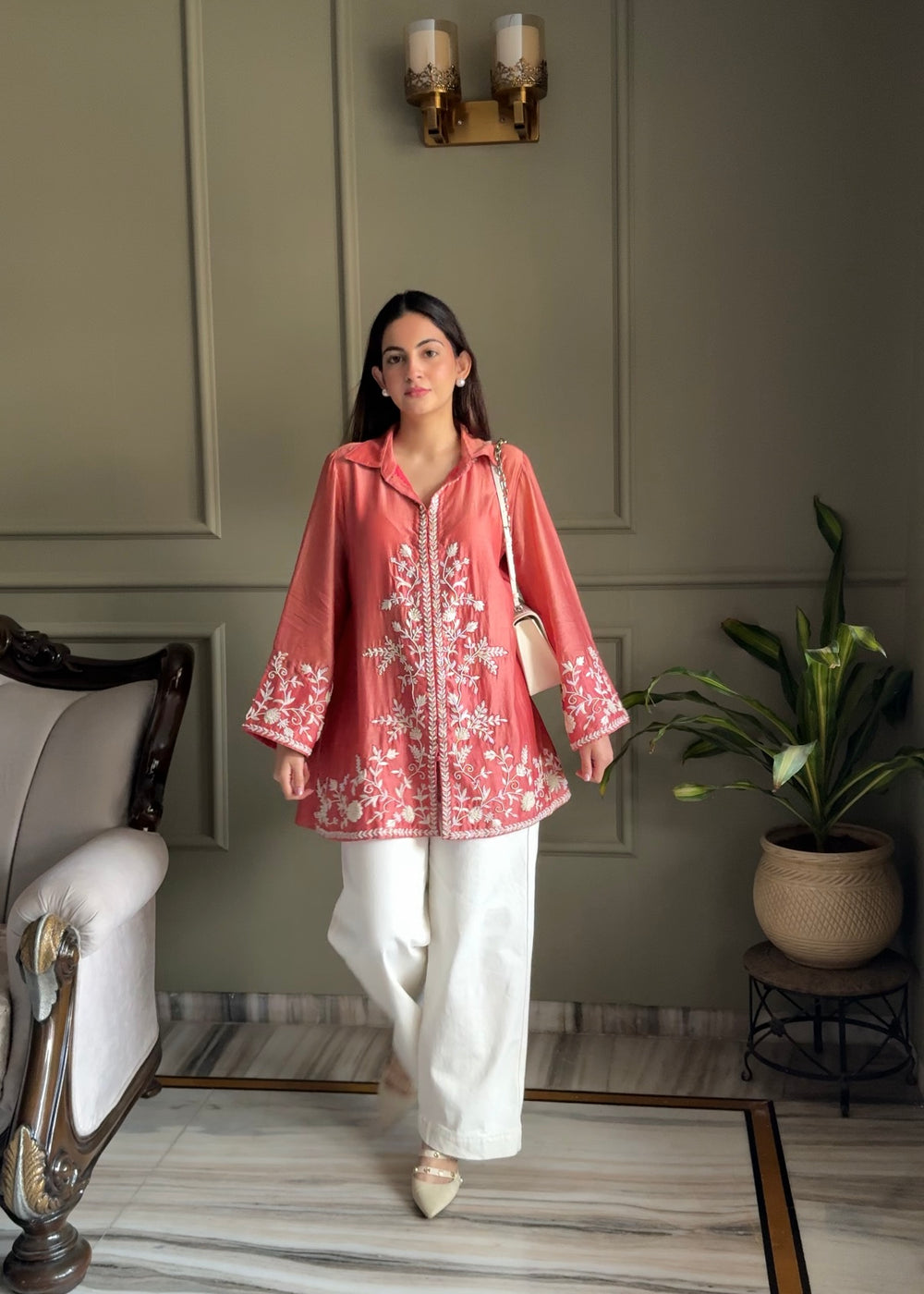Jannat Khurana Wearing Rust top