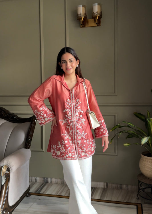 Jannat Khurana Wearing Rust top