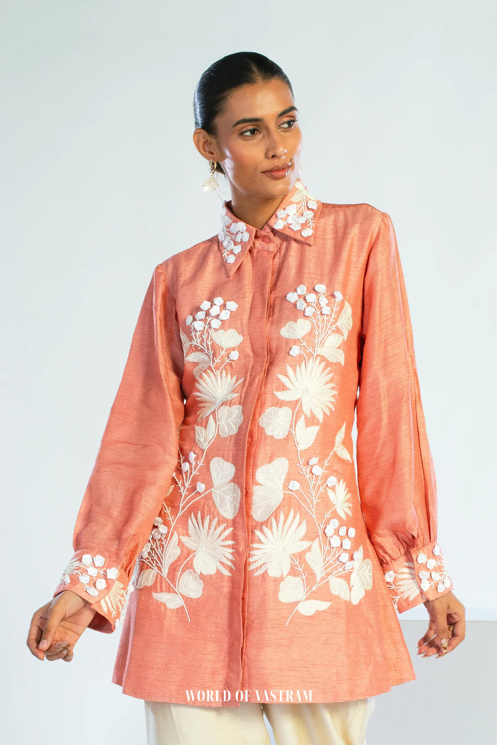Rosé Fleur Statement Top