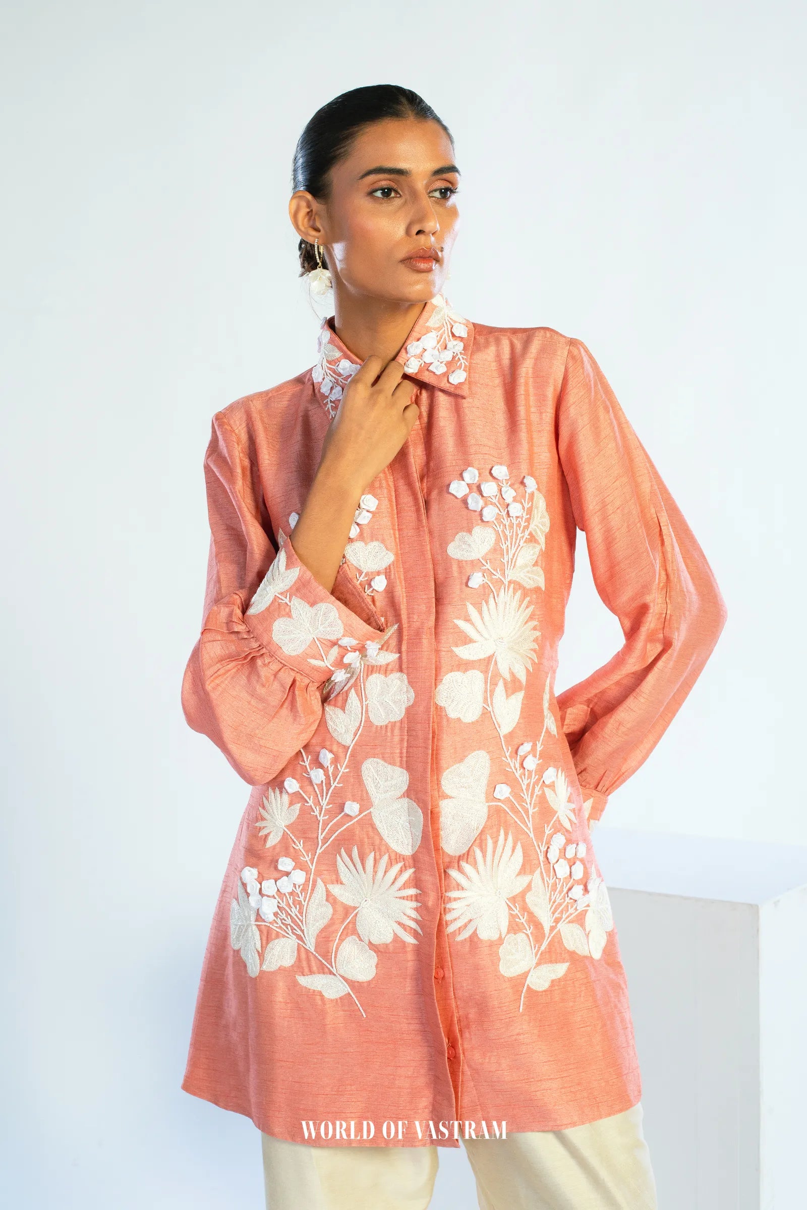 Rosé Fleur Statement Top