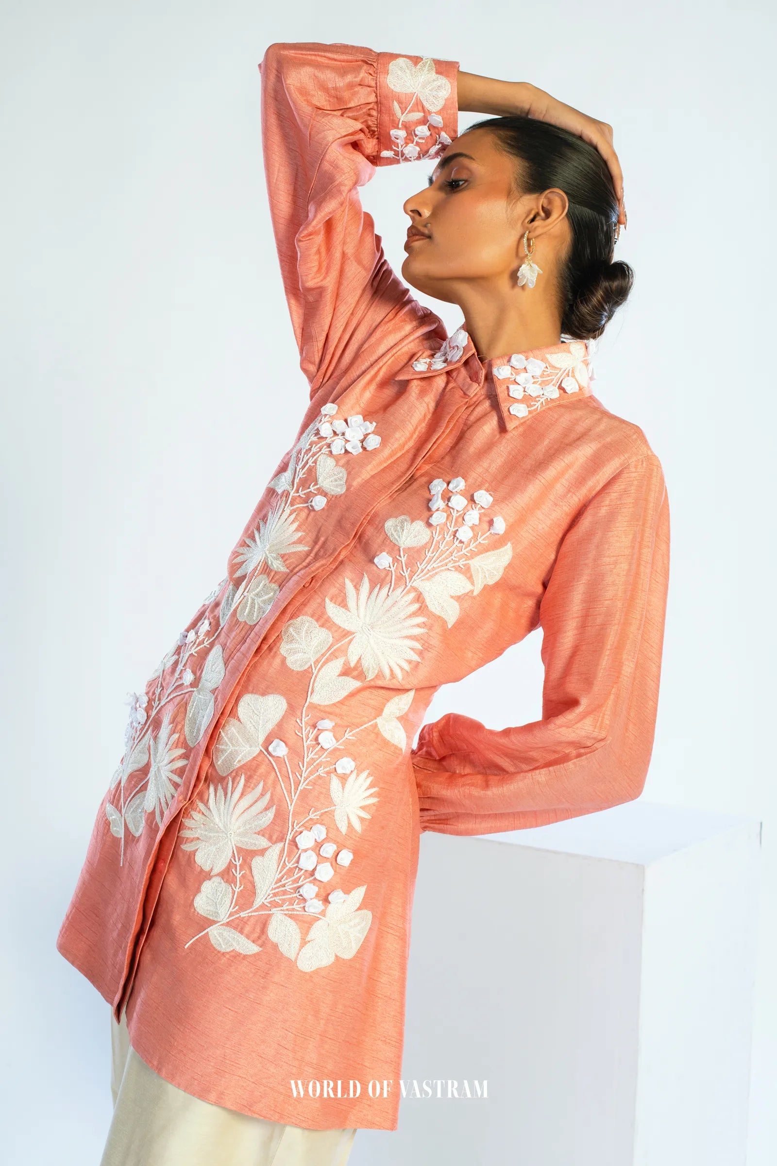 Rosé Fleur Statement Top