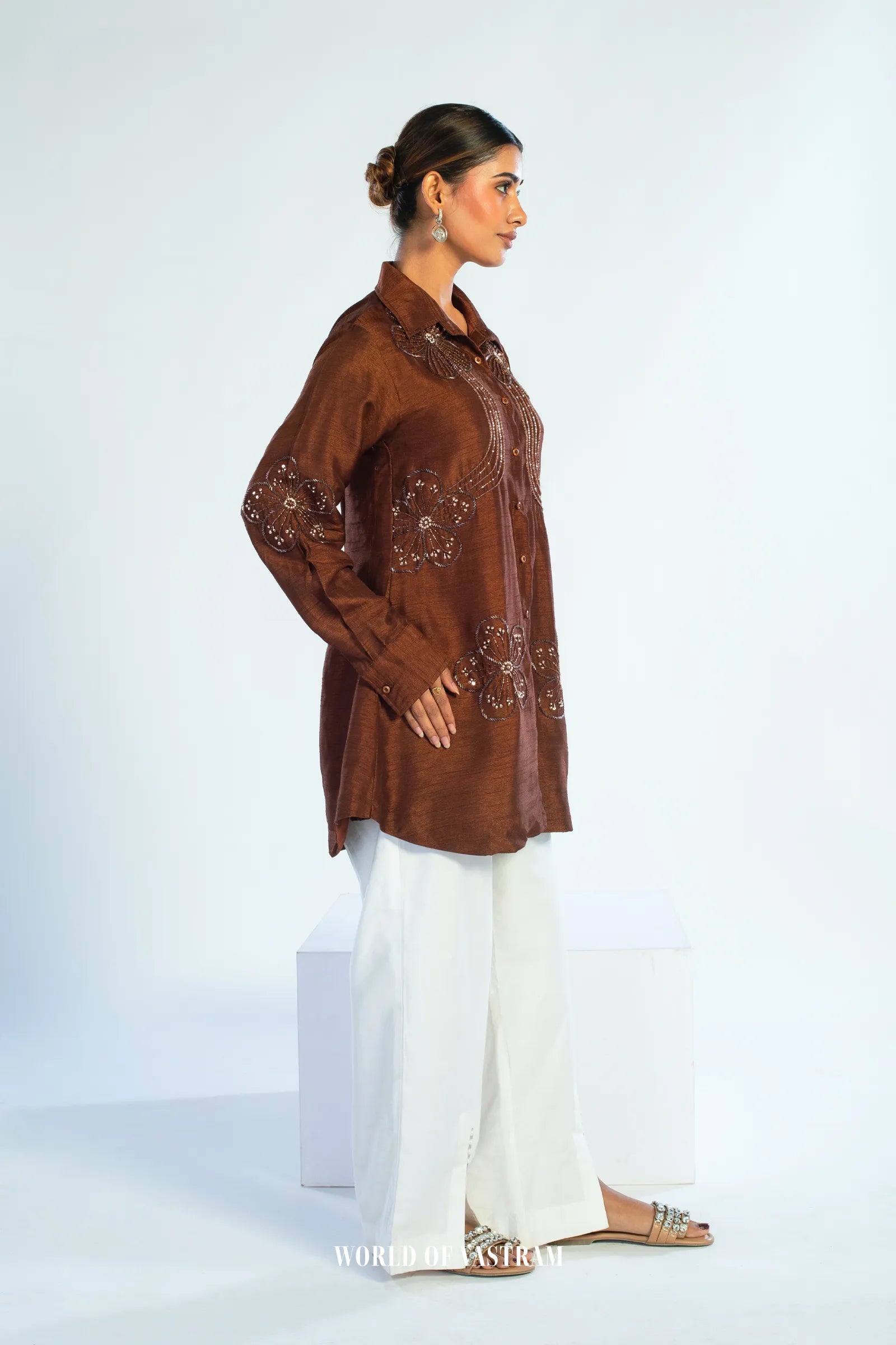 Mocha Blossom Top
