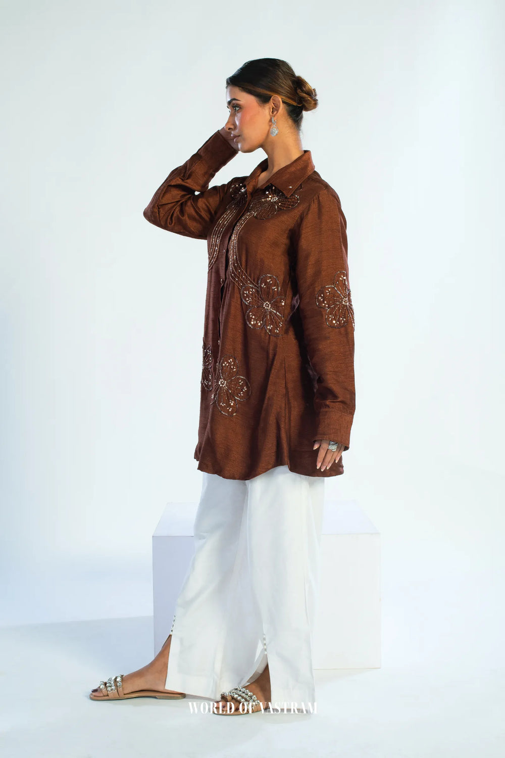 Mocha Blossom Top