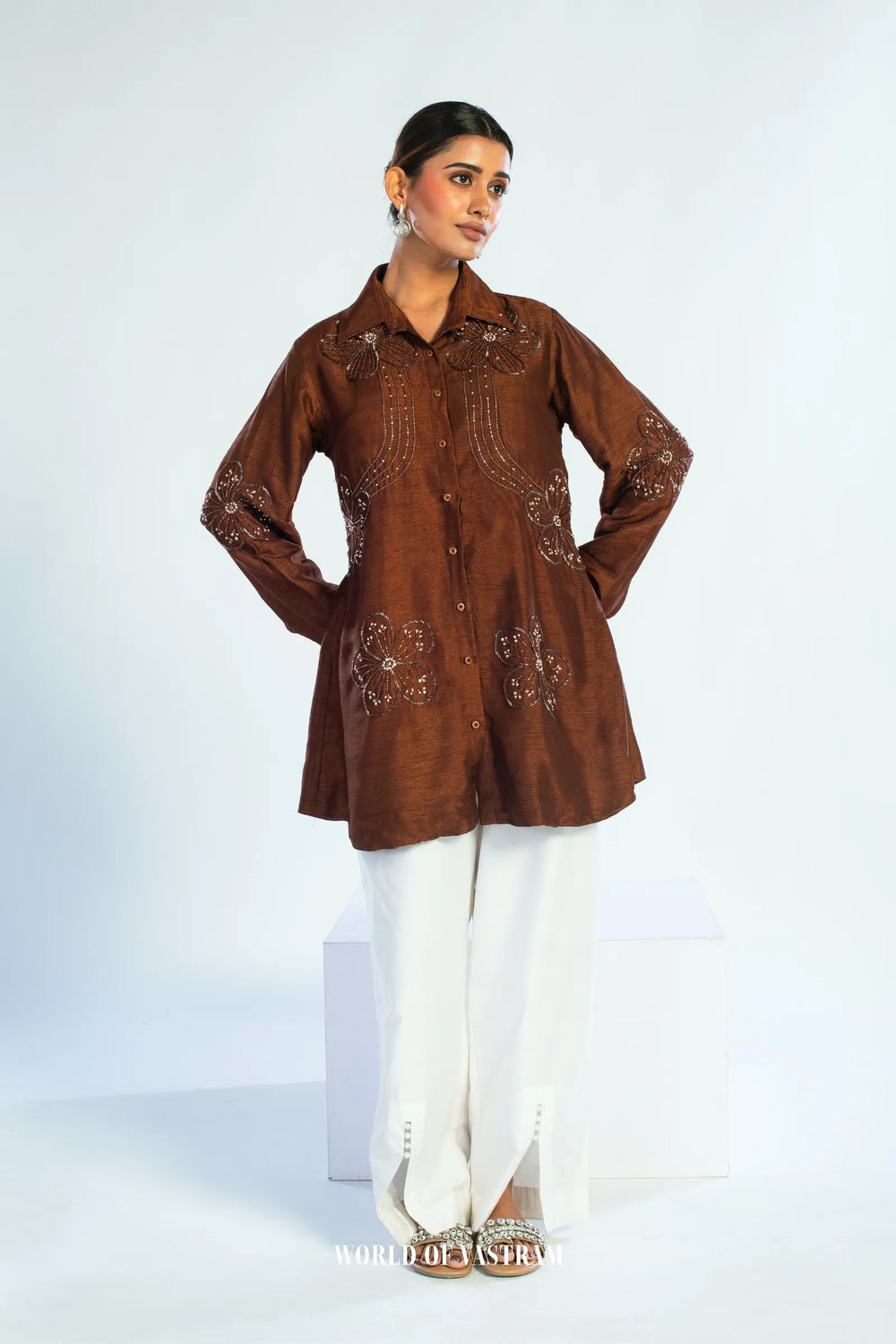 Mocha Blossom Top