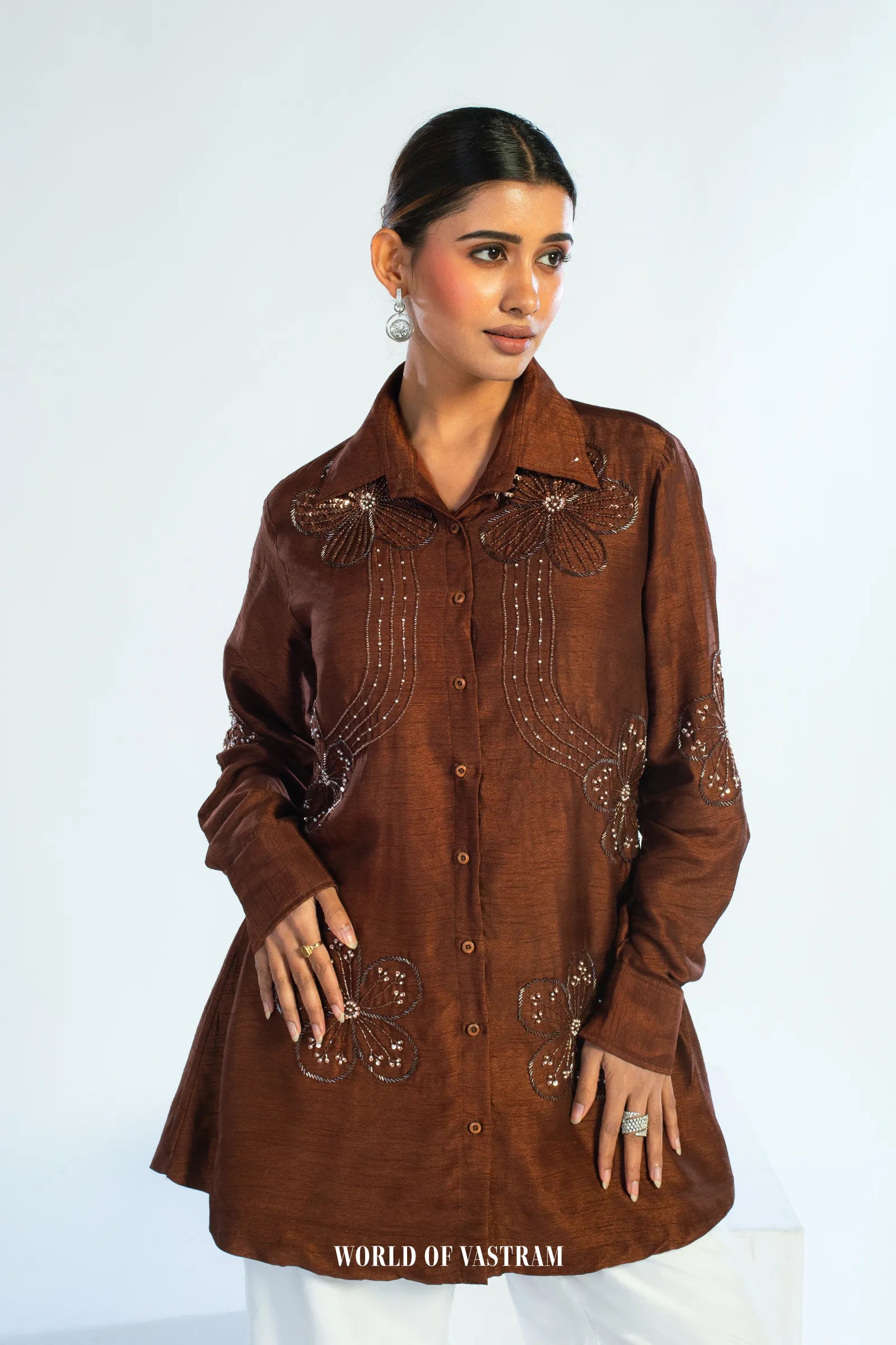 Mocha Blossom Top