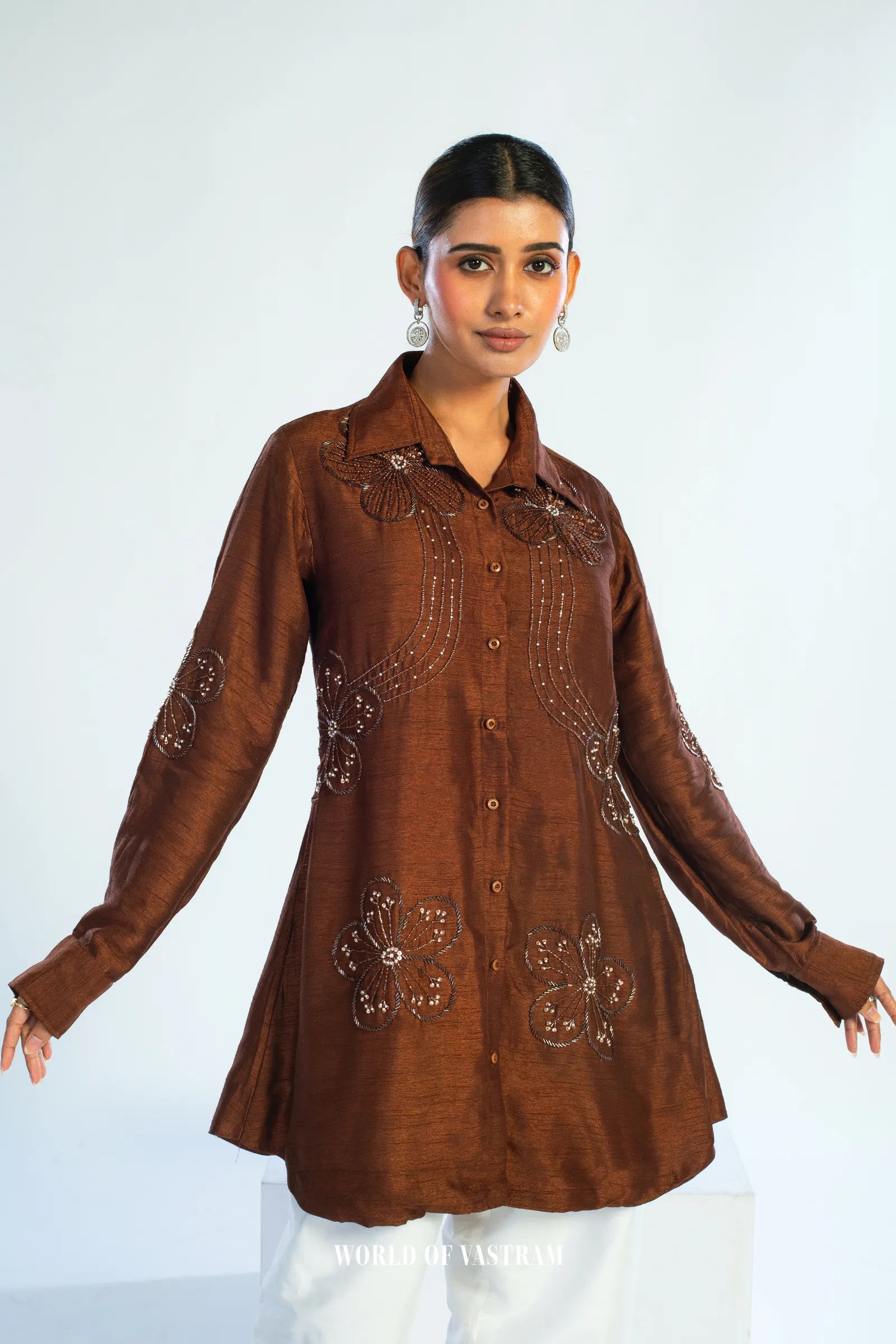 Mocha Blossom Top
