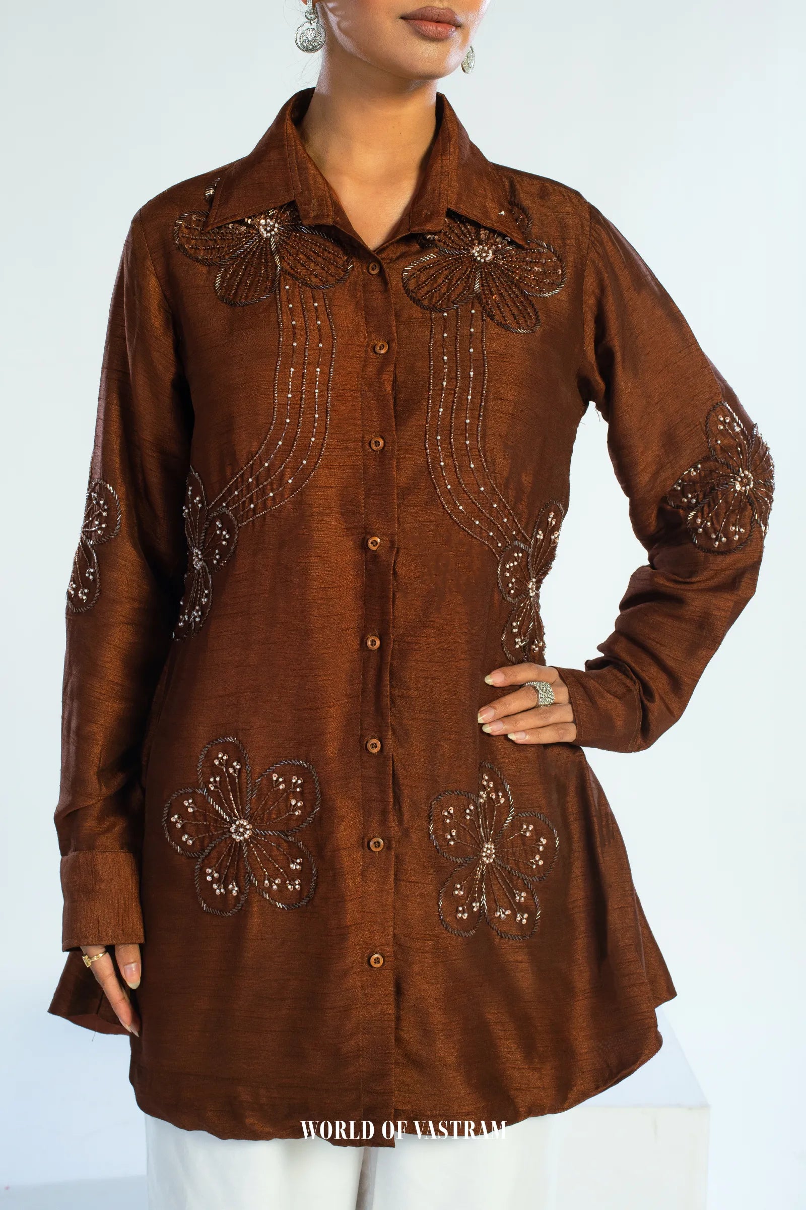 Mocha Blossom Top