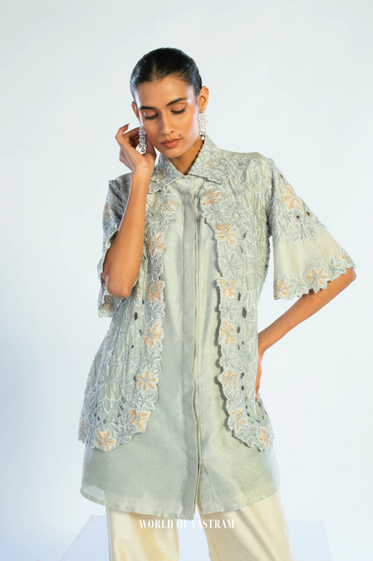 Celeste Bloom Overlay Top