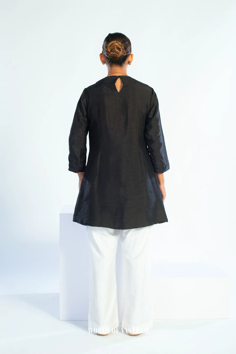 Elegant black Embroidered Top