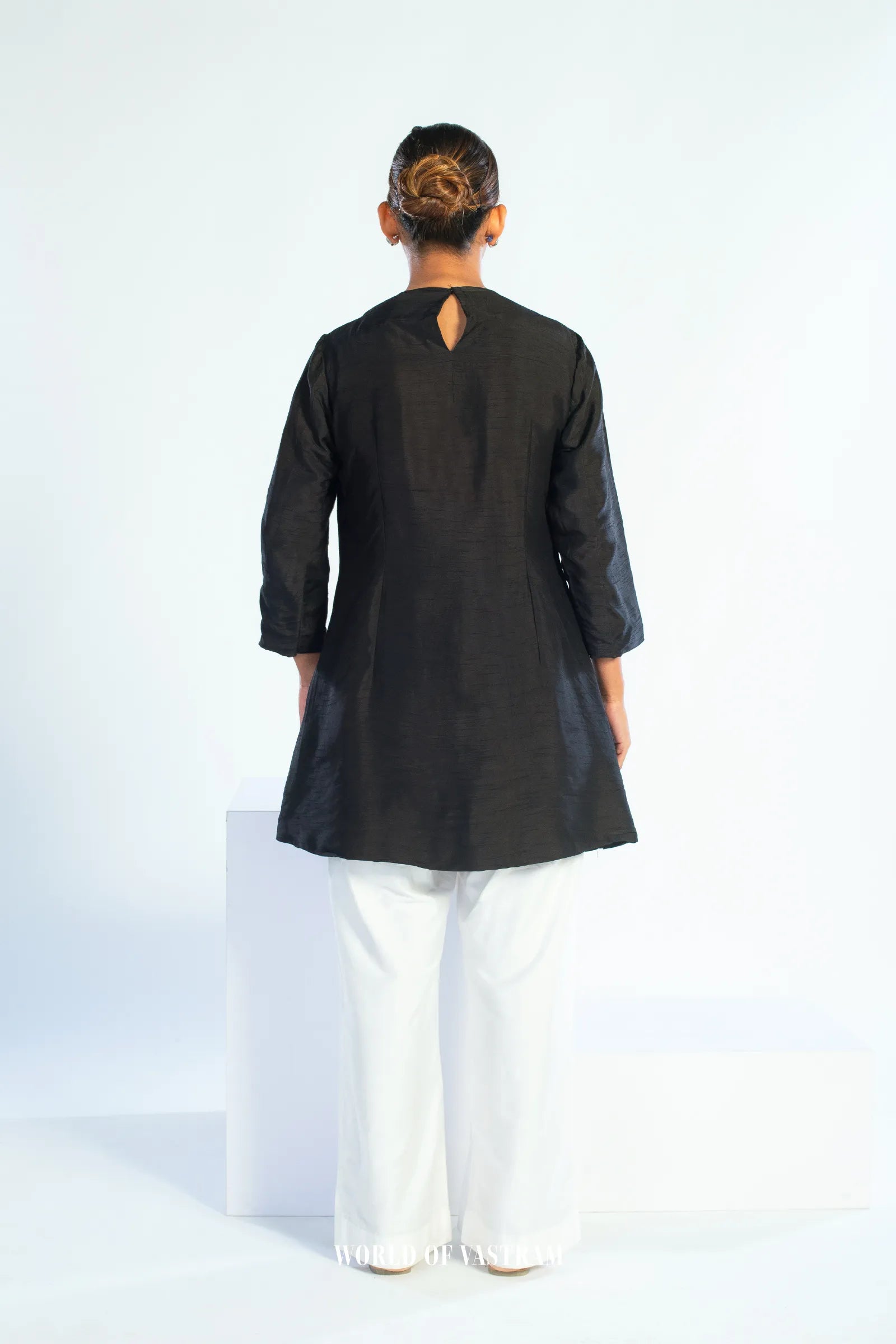 Elegant black Embroidered Top
