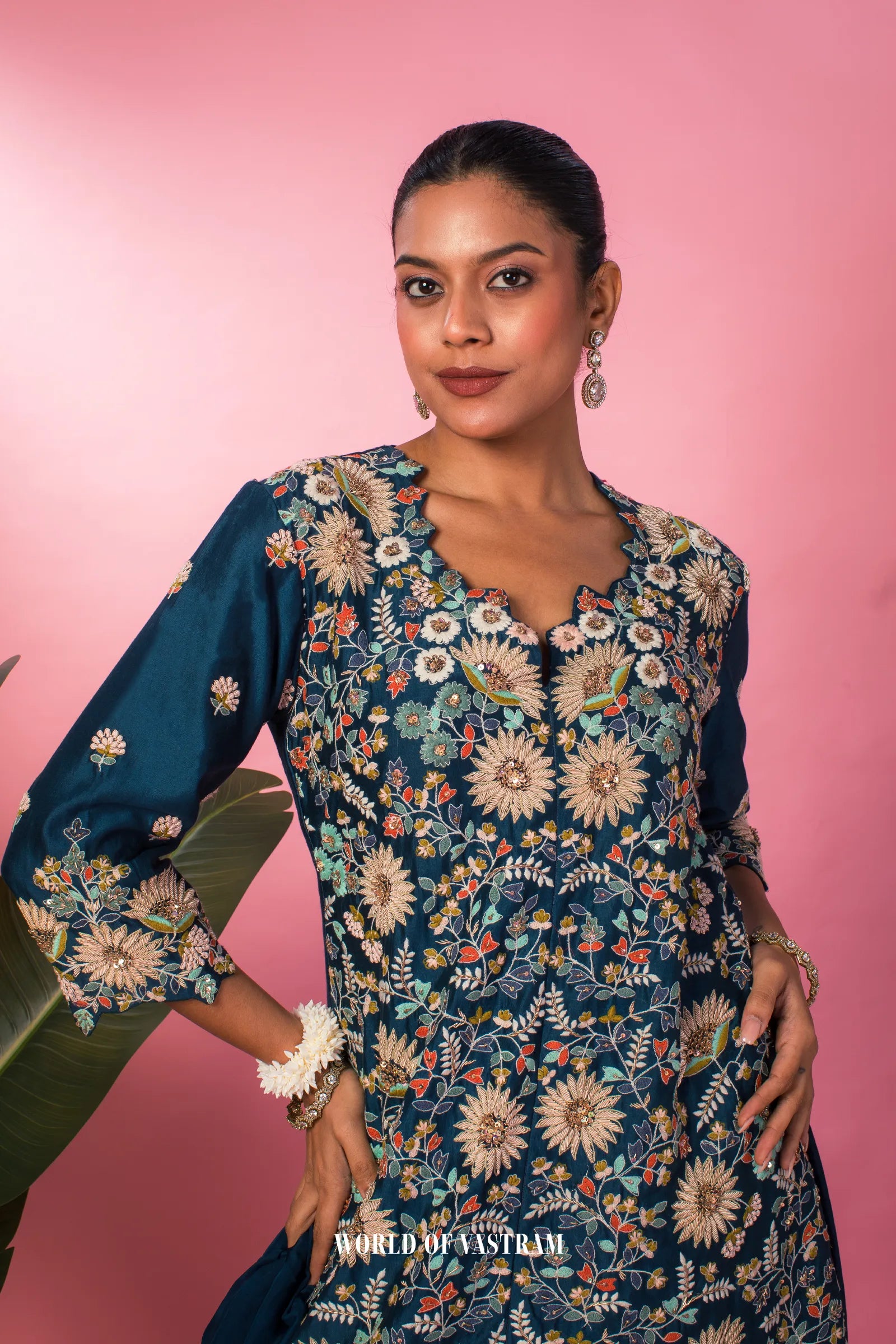 Midnight Bloom Tunic set