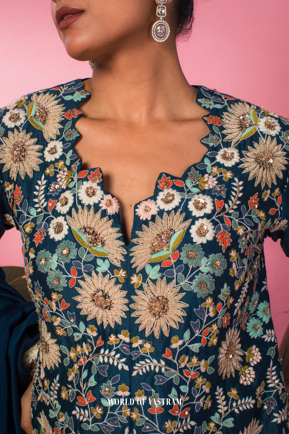 Midnight Bloom Tunic set
