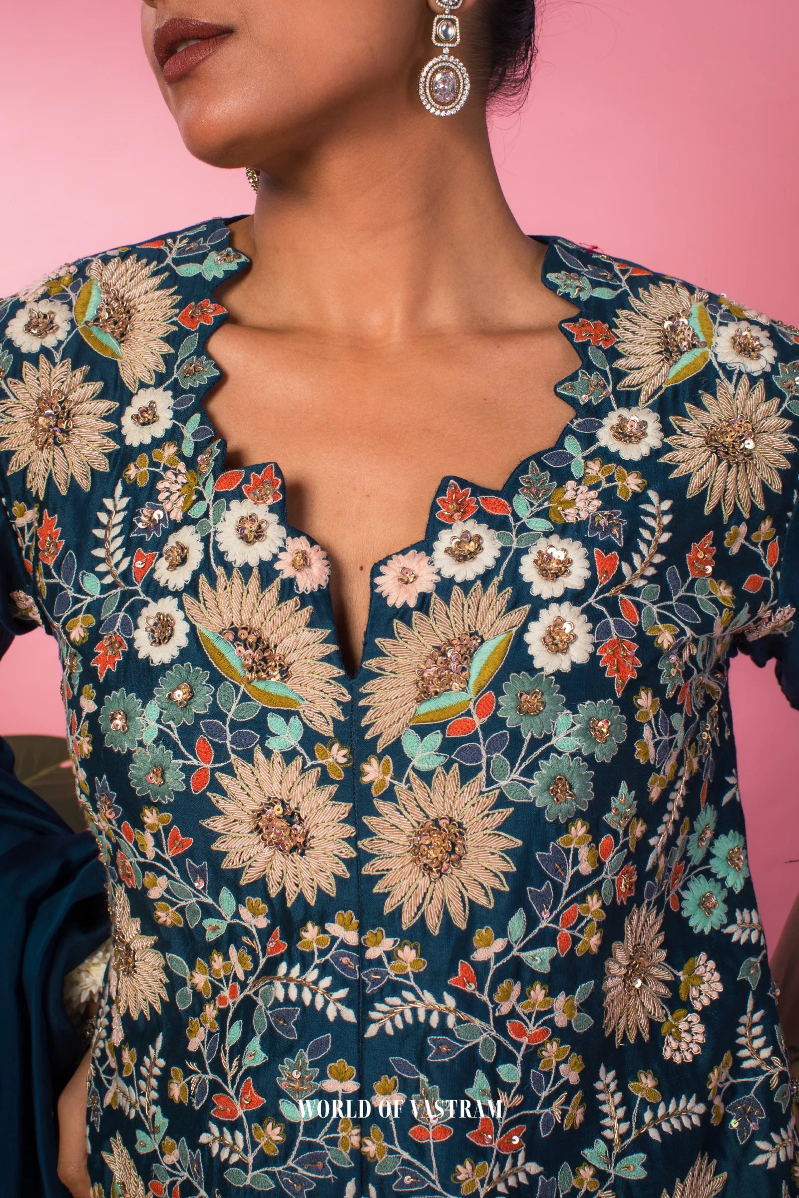 Midnight Bloom Tunic set
