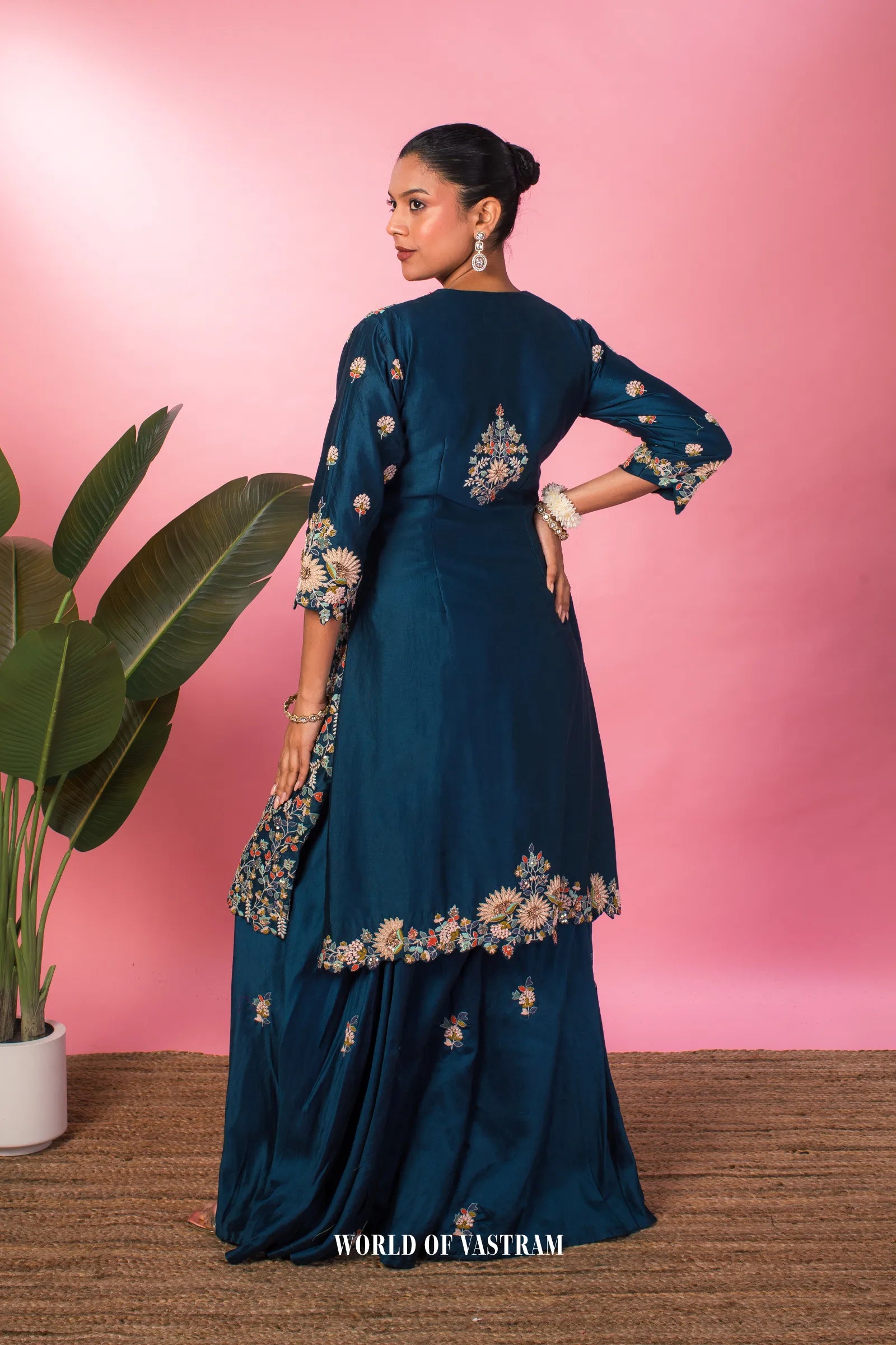 Midnight Bloom Tunic set