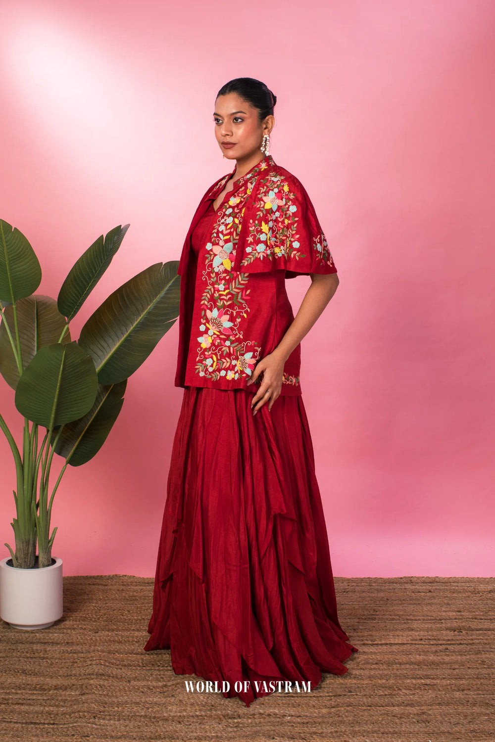 Floral jacket Skirt Set