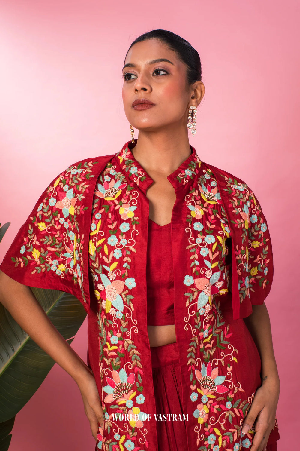 Floral jacket Skirt Set