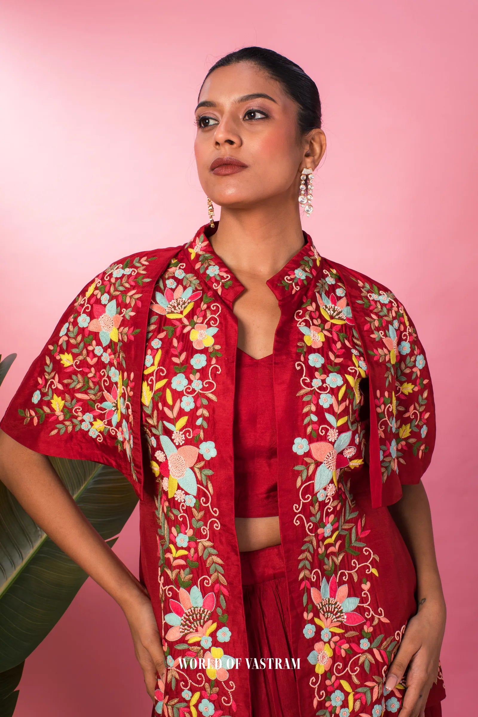 Floral jacket Skirt Set