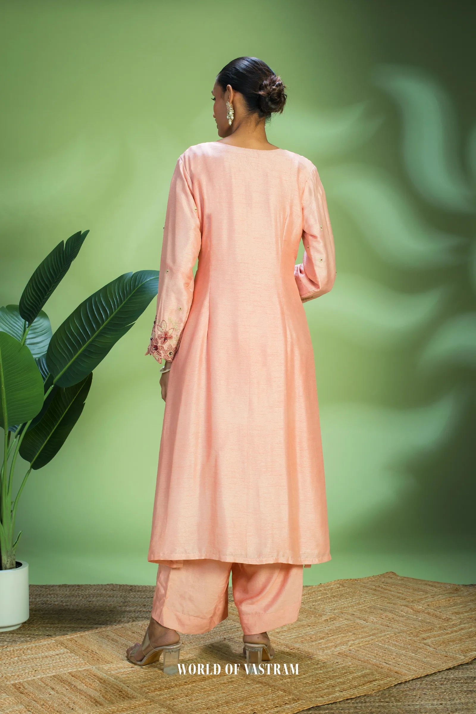Peach Kurta Set 🌸
