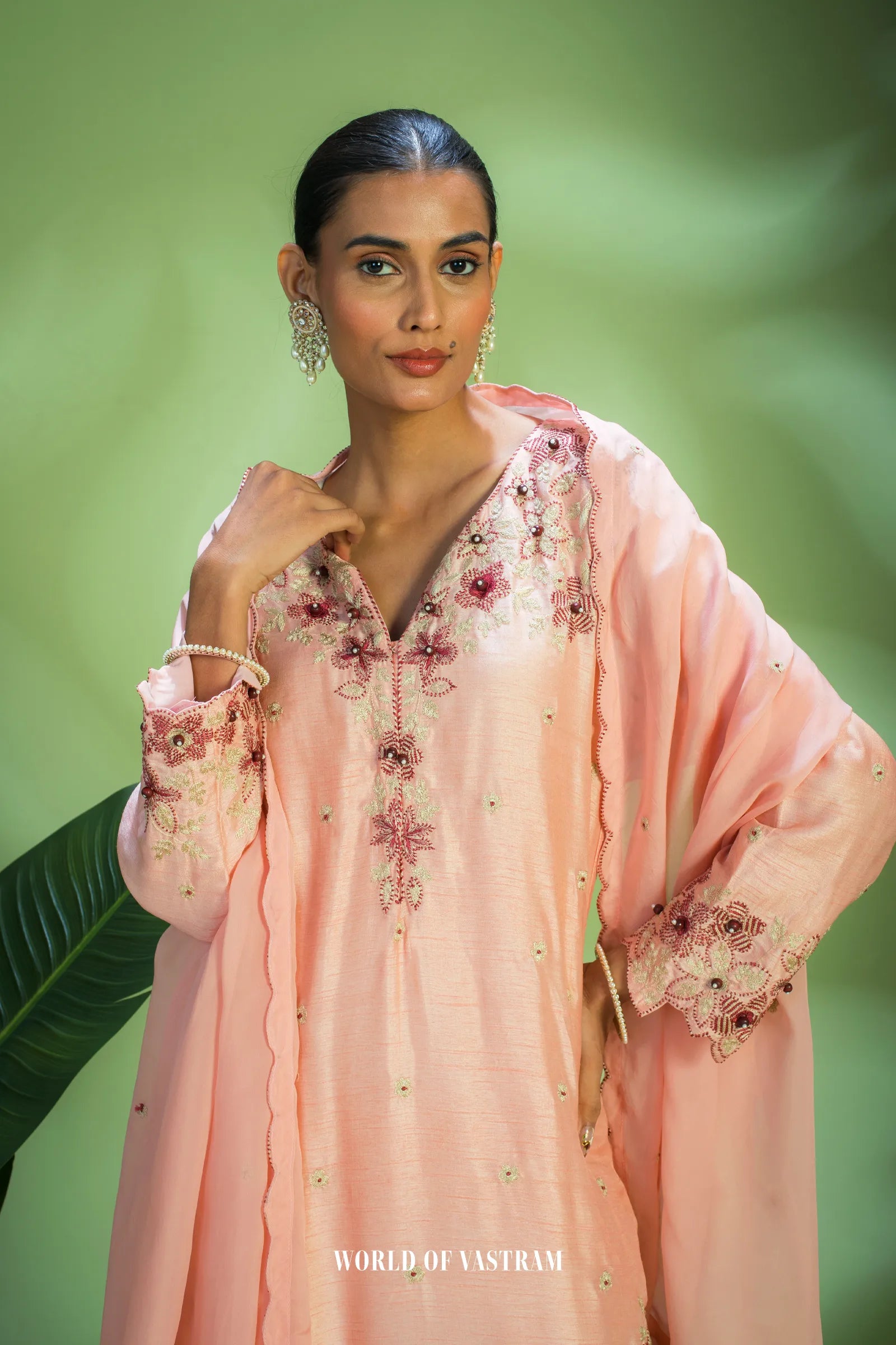 Peach Kurta Set 🌸