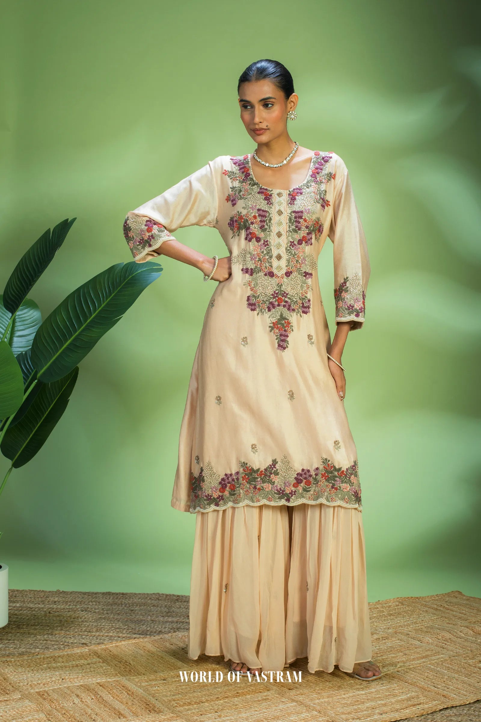 Embroidered Kurta Set