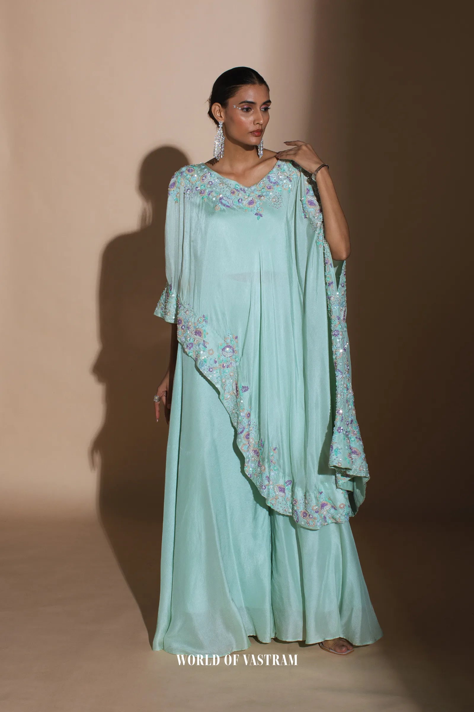 Blue Kaftan Style Dress