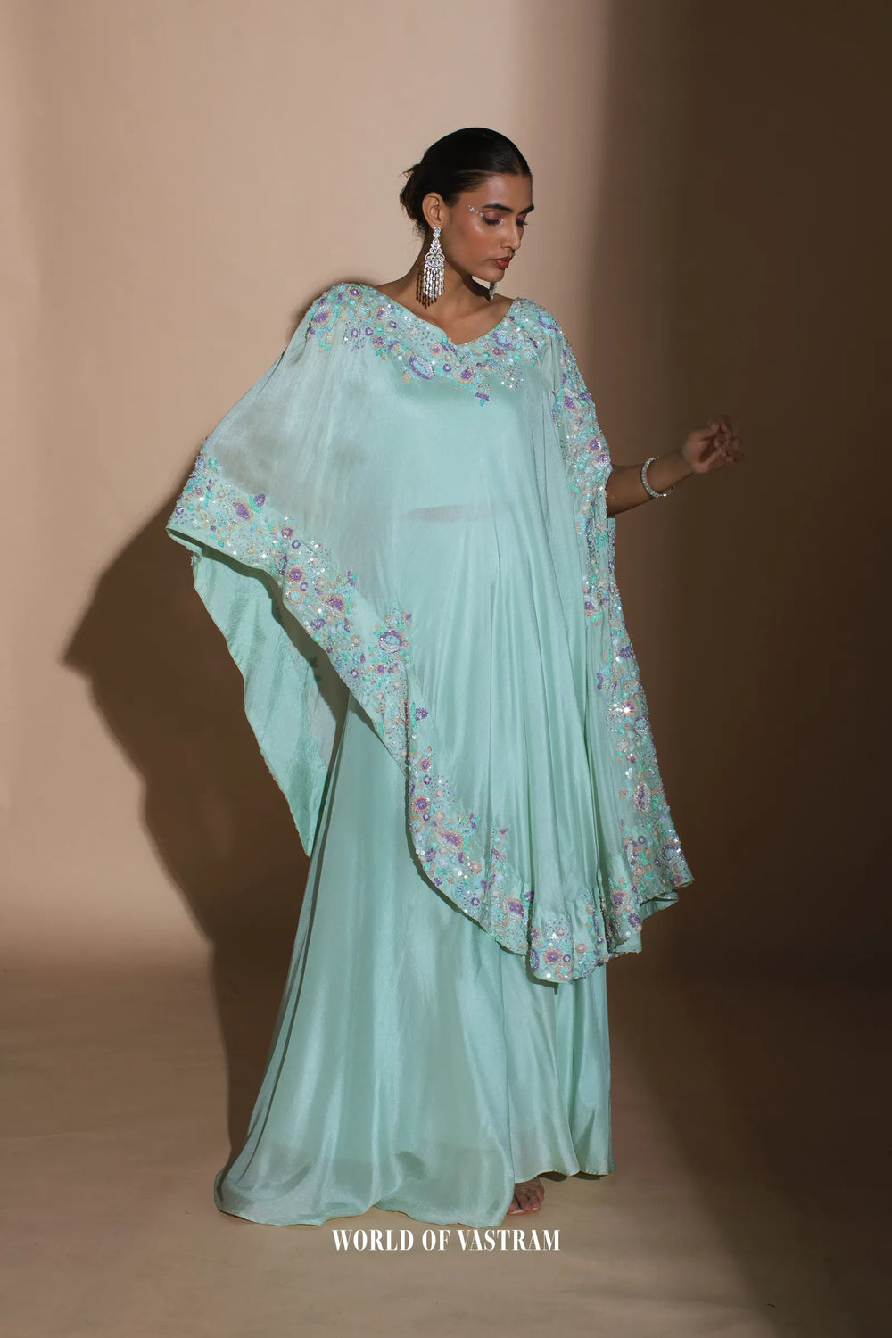 Blue Kaftan Style Dress